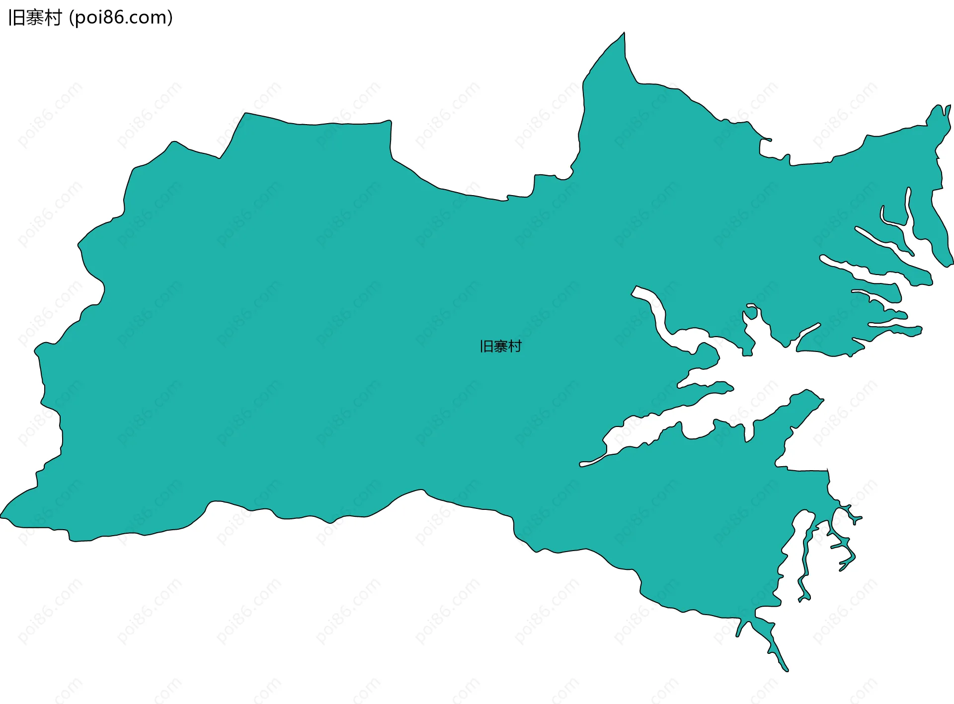 旧寨村边界地图