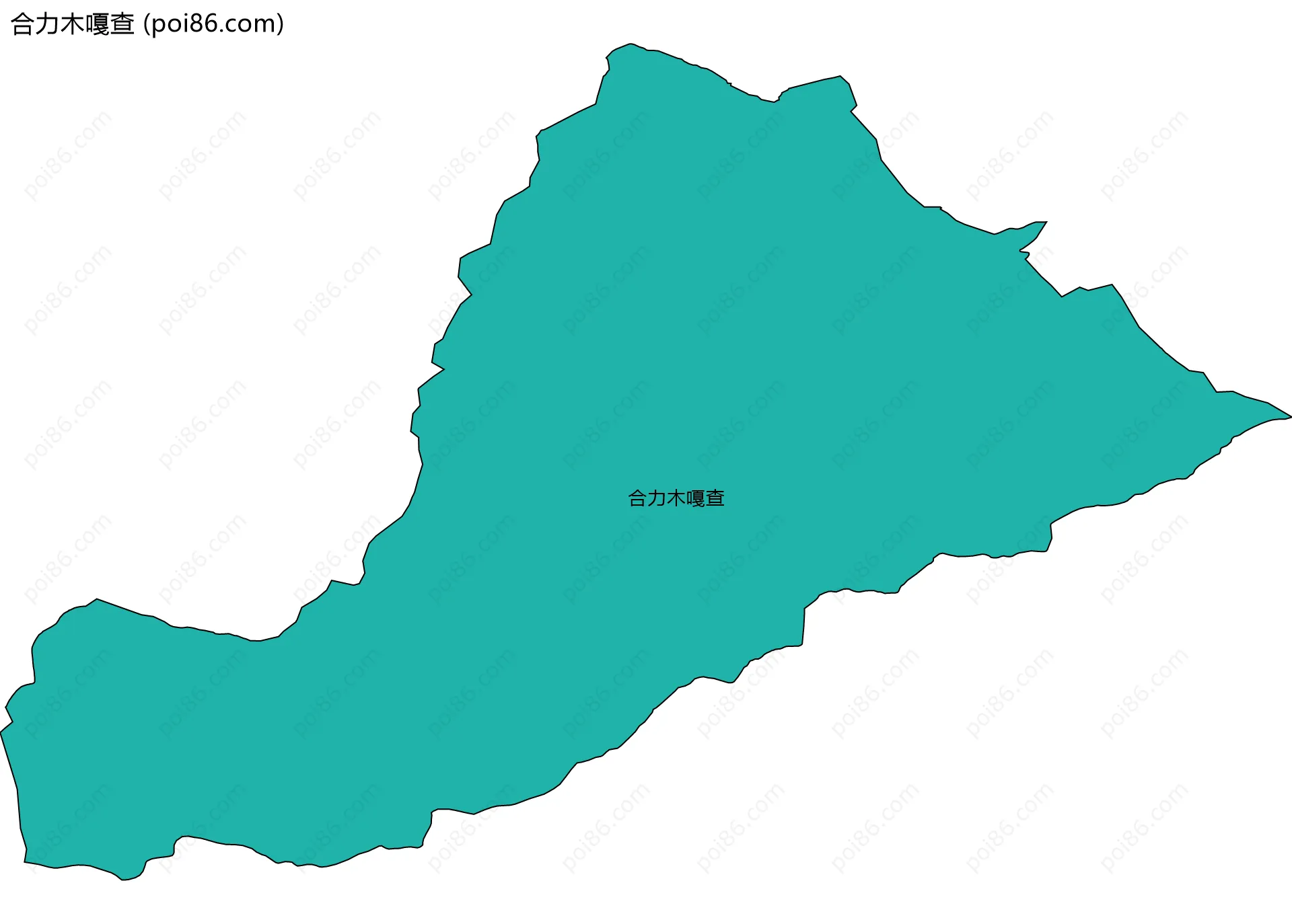 合力木嘎查边界地图