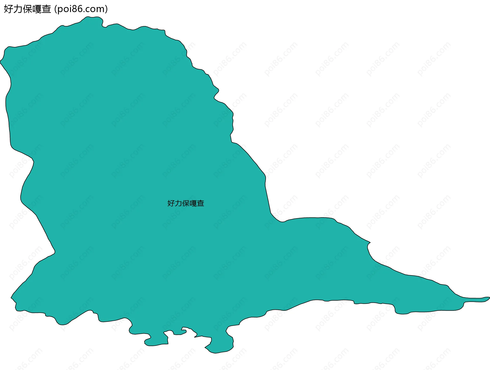 好力保嘎查边界地图