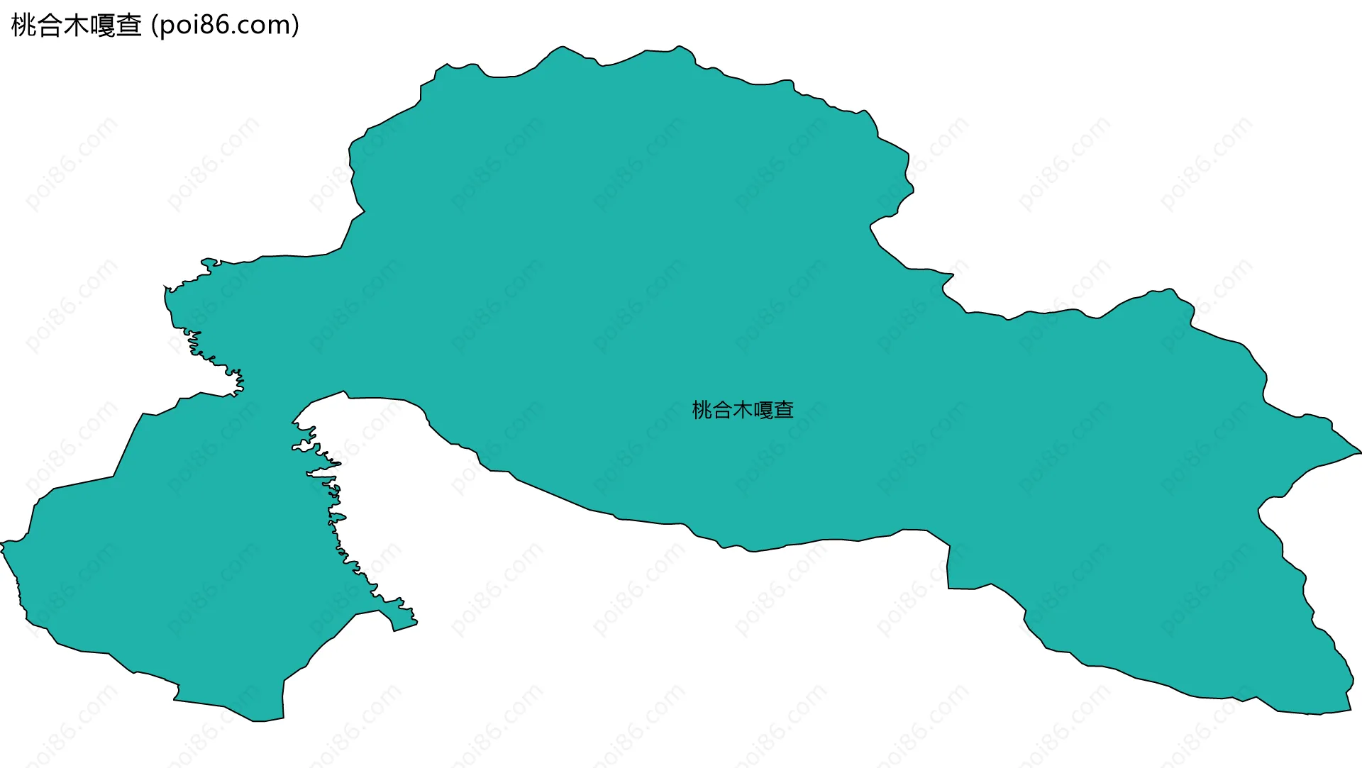 桃合木嘎查边界地图