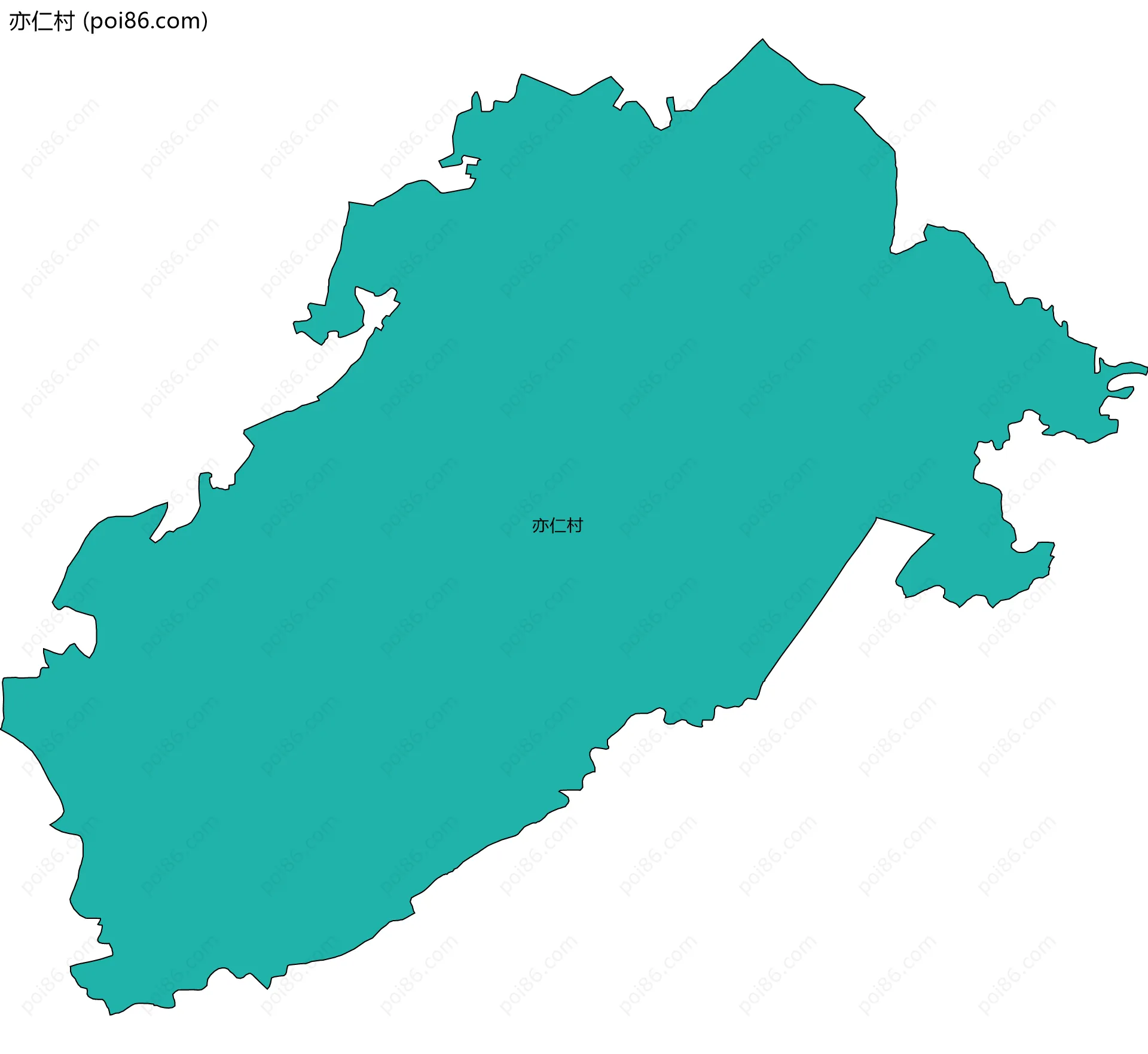 亦仁村边界地图