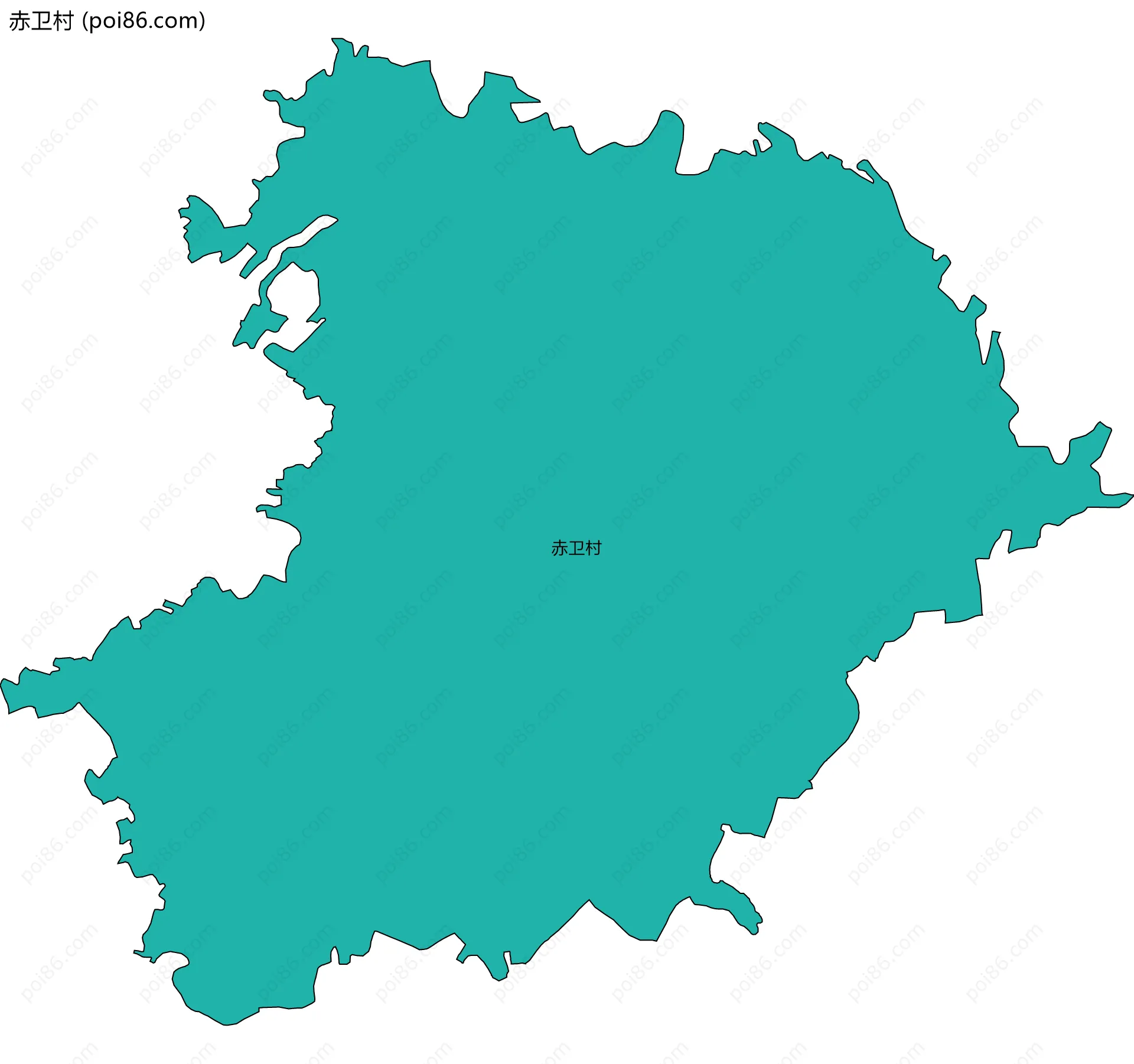 赤卫村边界地图