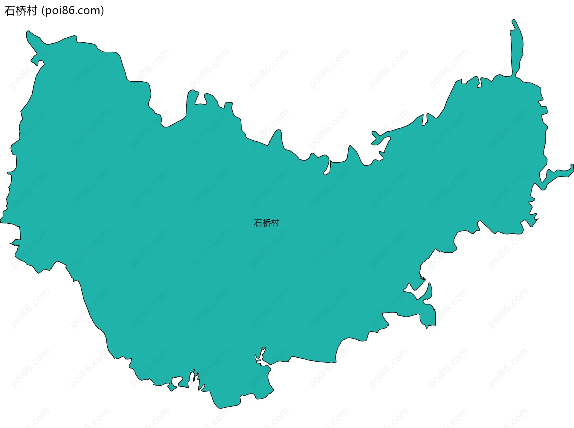 石桥村边界地图