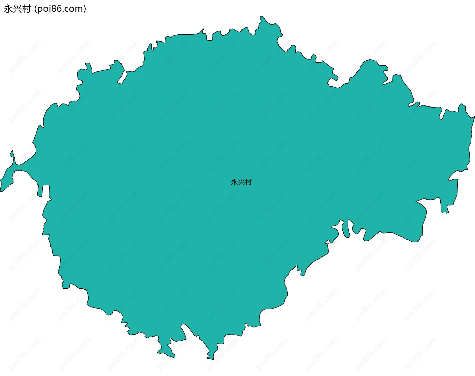 永兴村边界地图