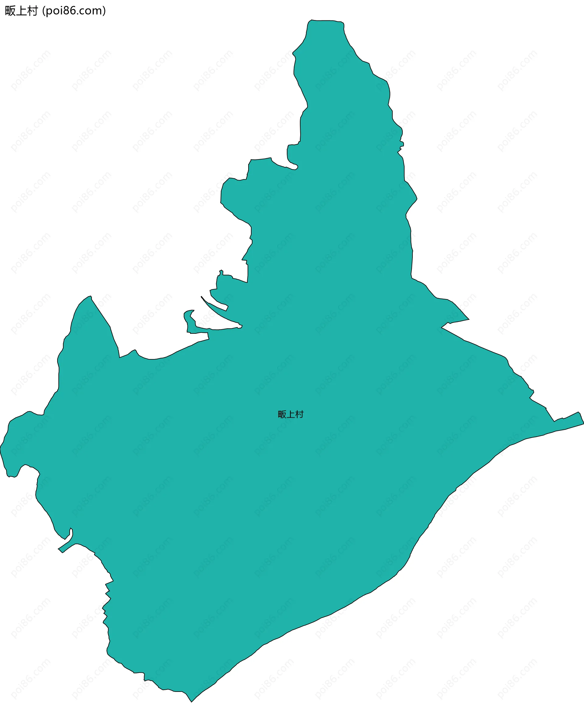 畈上村边界地图