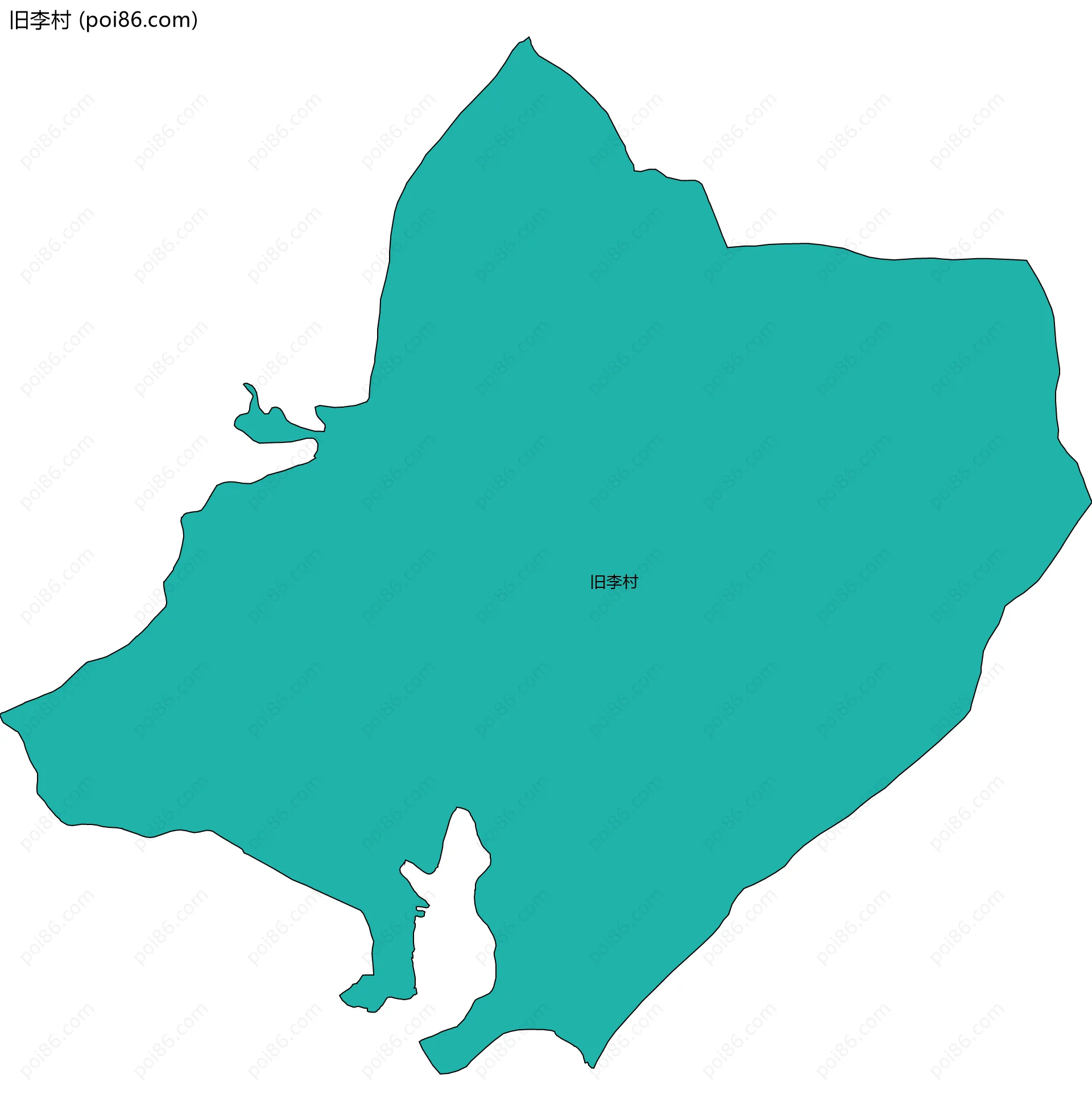 旧李村边界地图