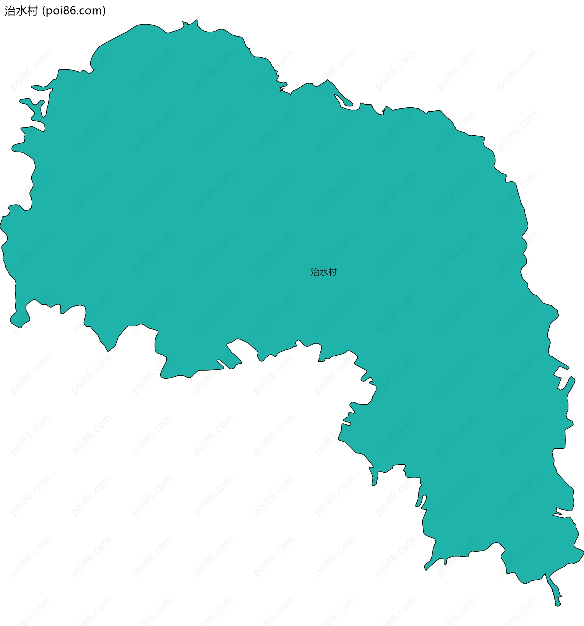治水村边界地图