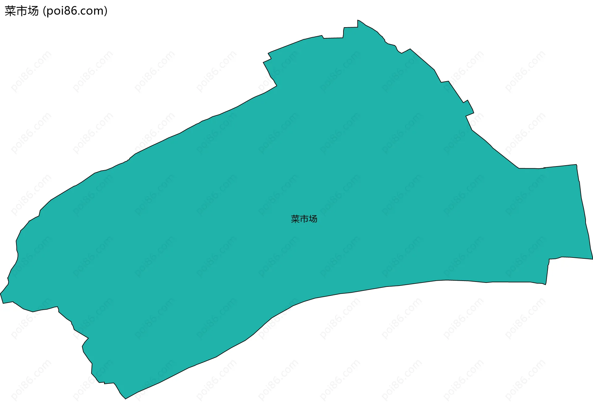 菜市场边界地图