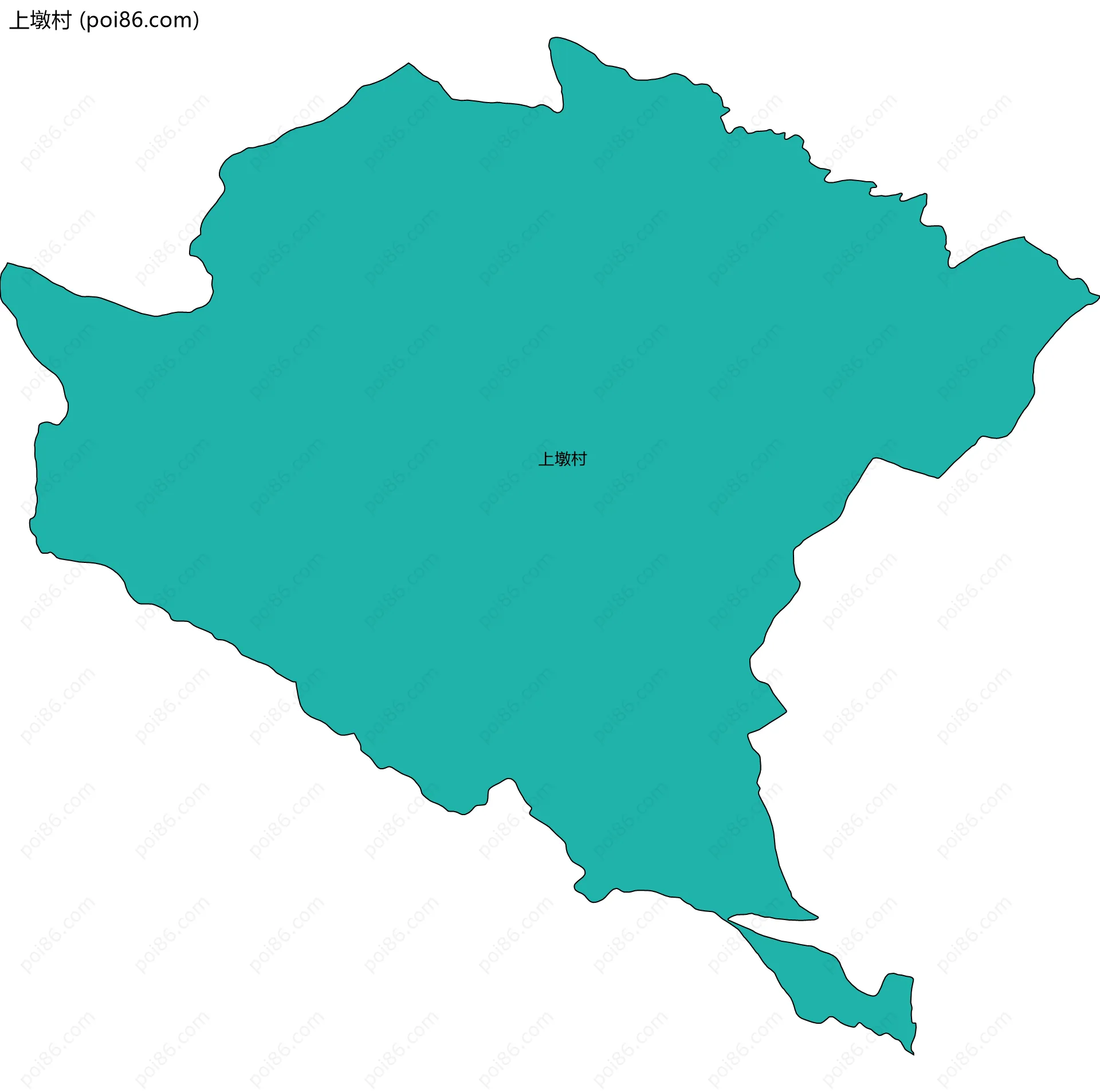 上墩村边界地图