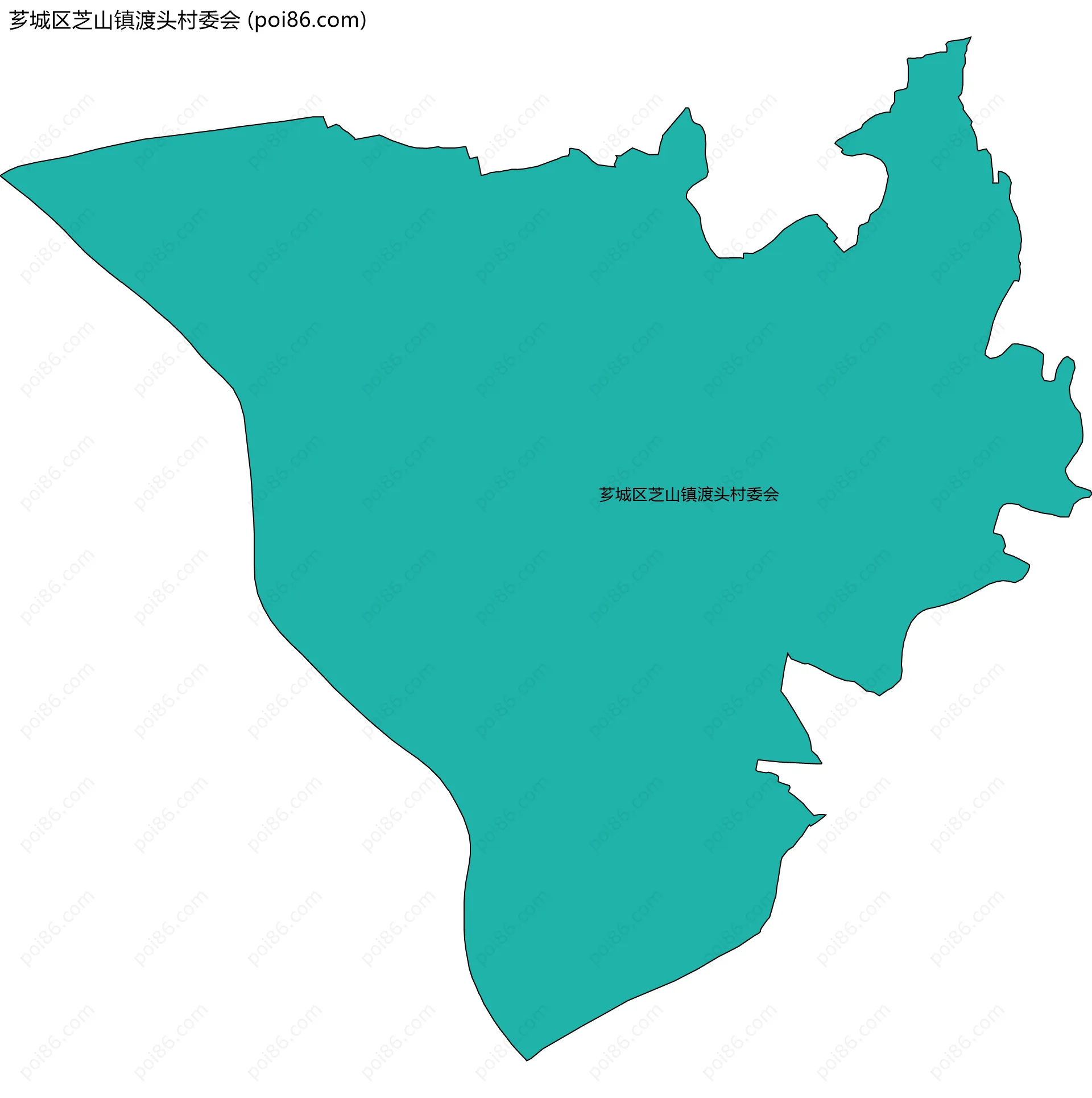 芗城区芝山镇渡头村委会边界地图