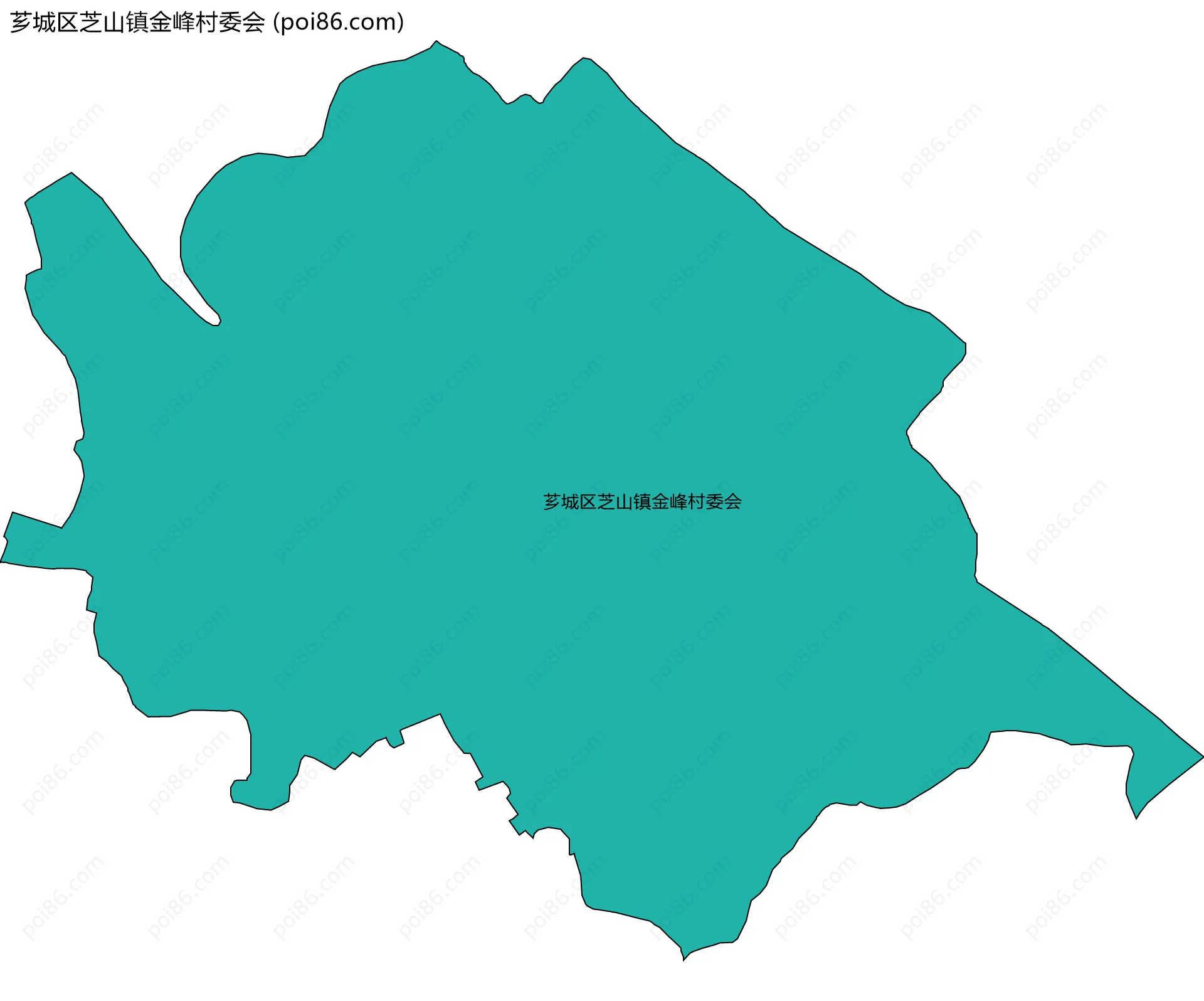 芗城区芝山镇金峰村委会边界地图