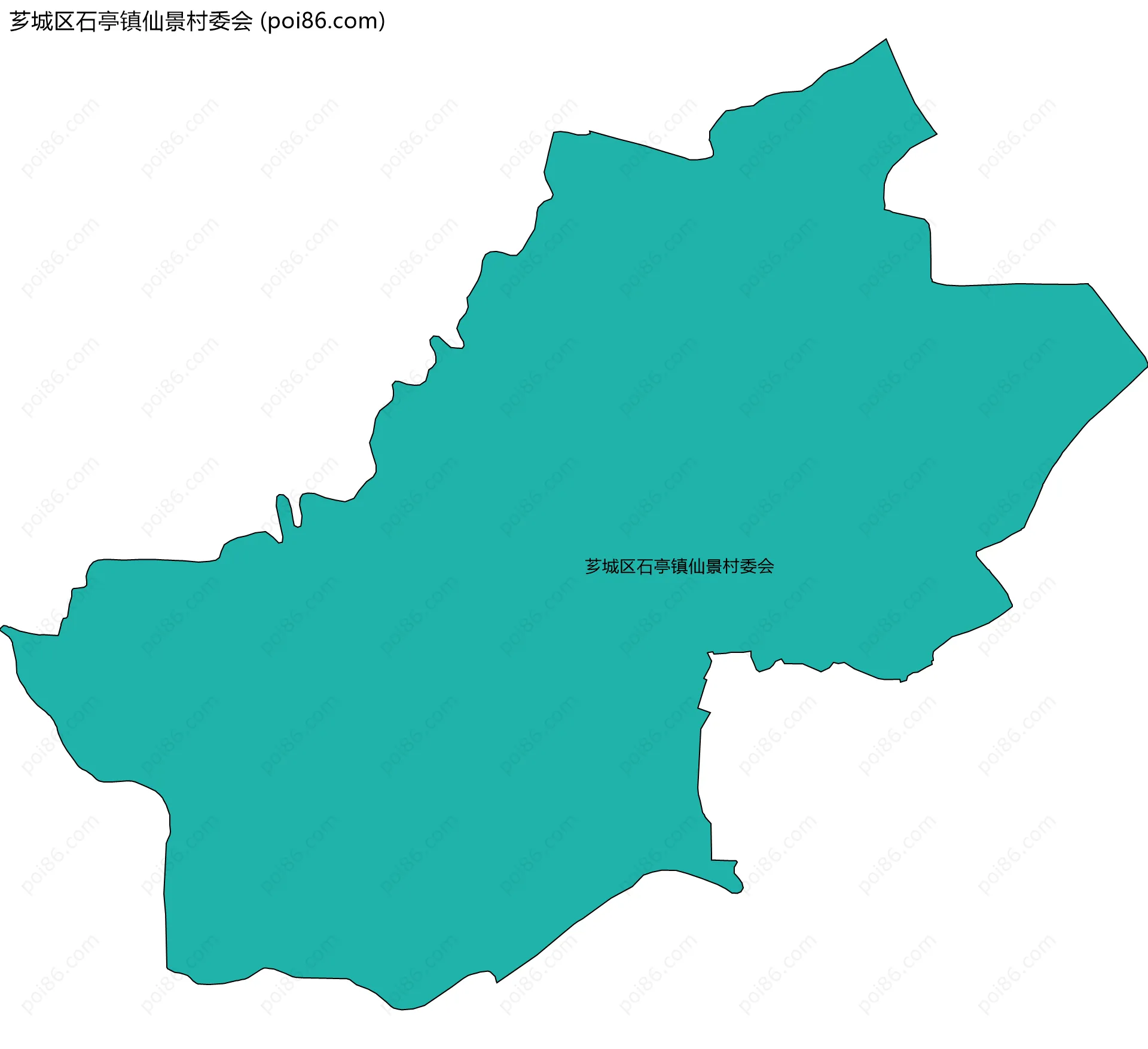 芗城区石亭镇仙景村委会边界地图