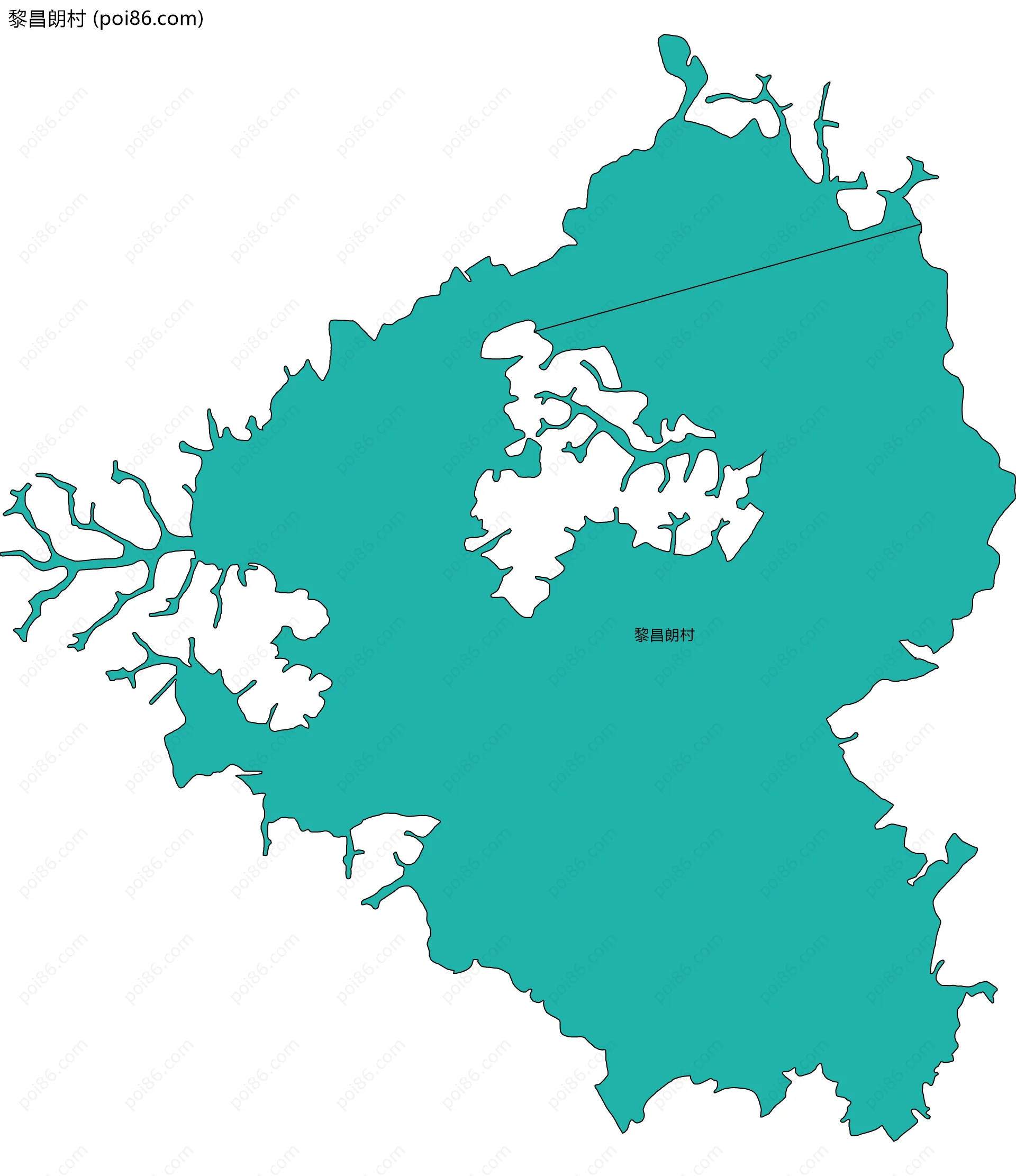 黎昌朗村边界地图