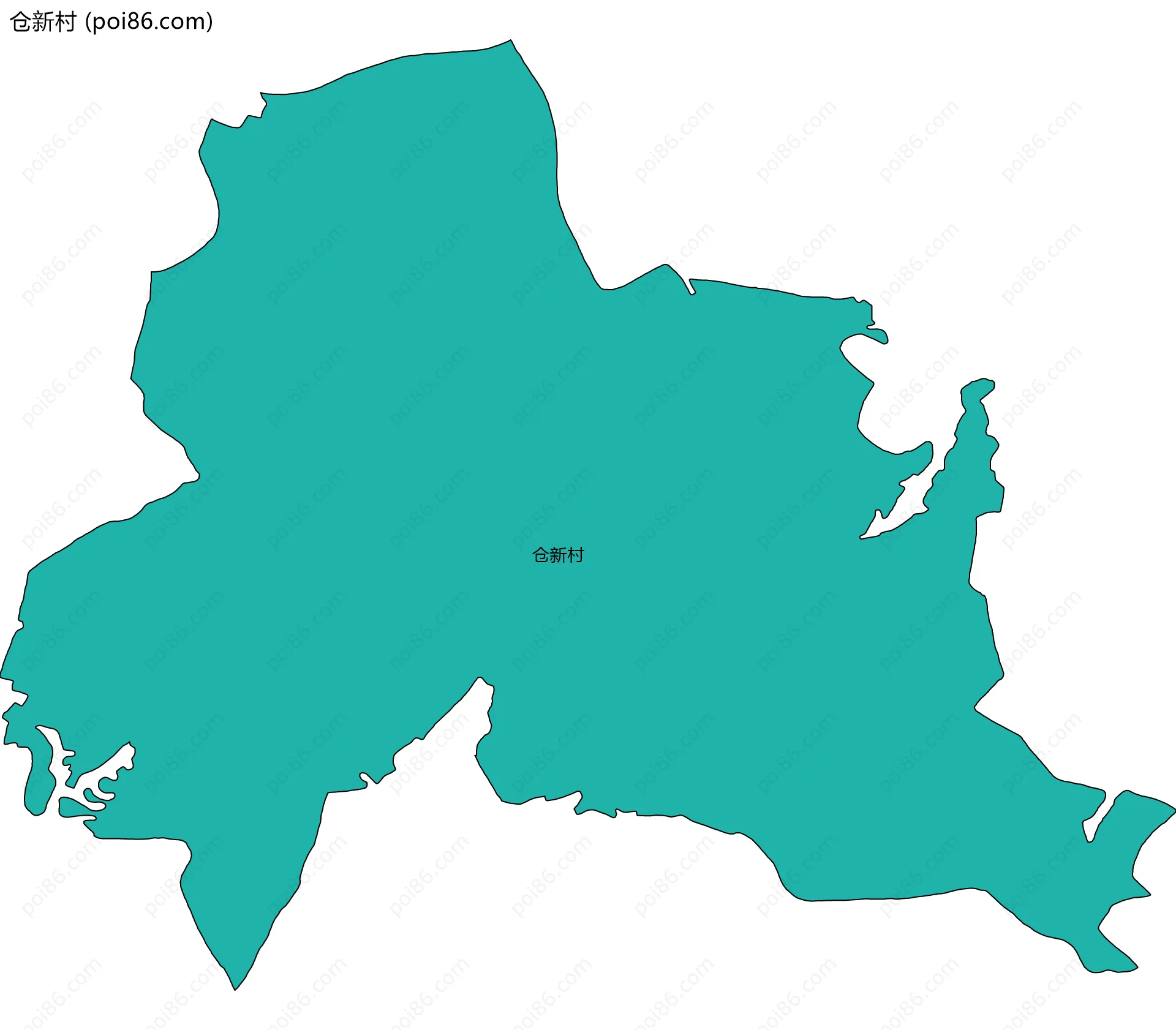 仓新村边界地图