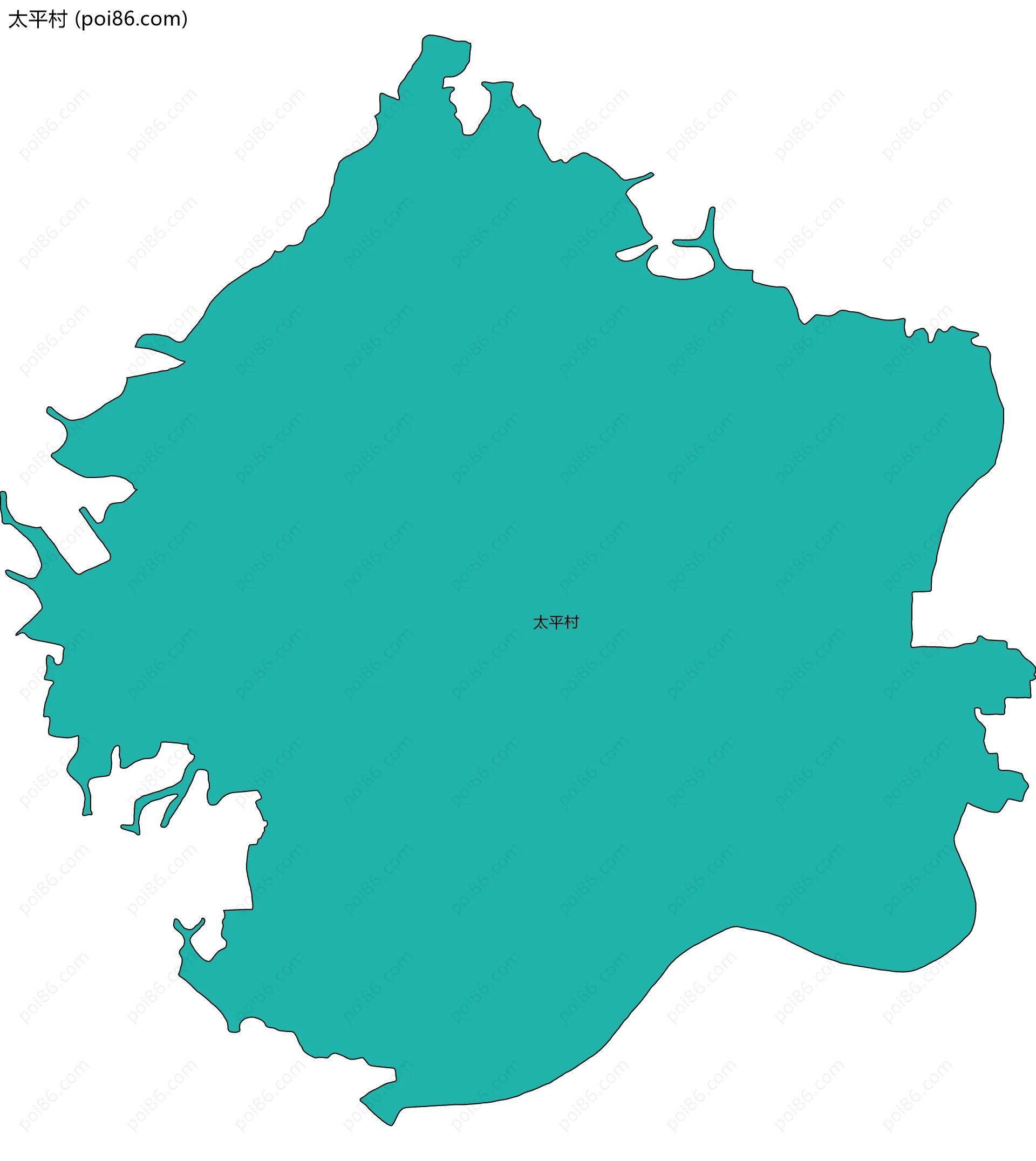 太平村边界地图