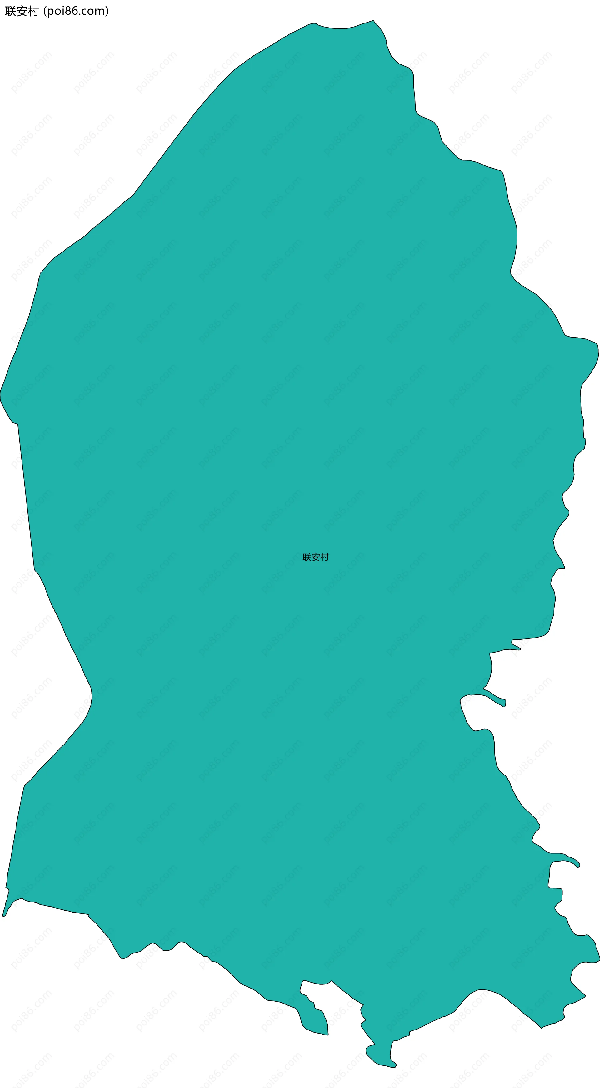 联安村边界地图