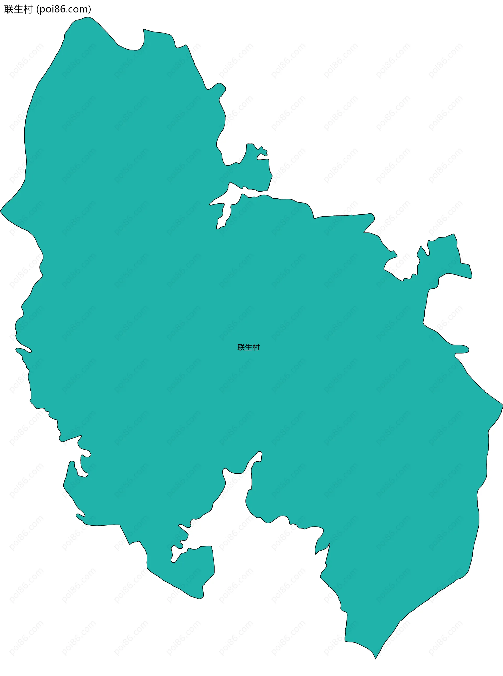 联生村边界地图