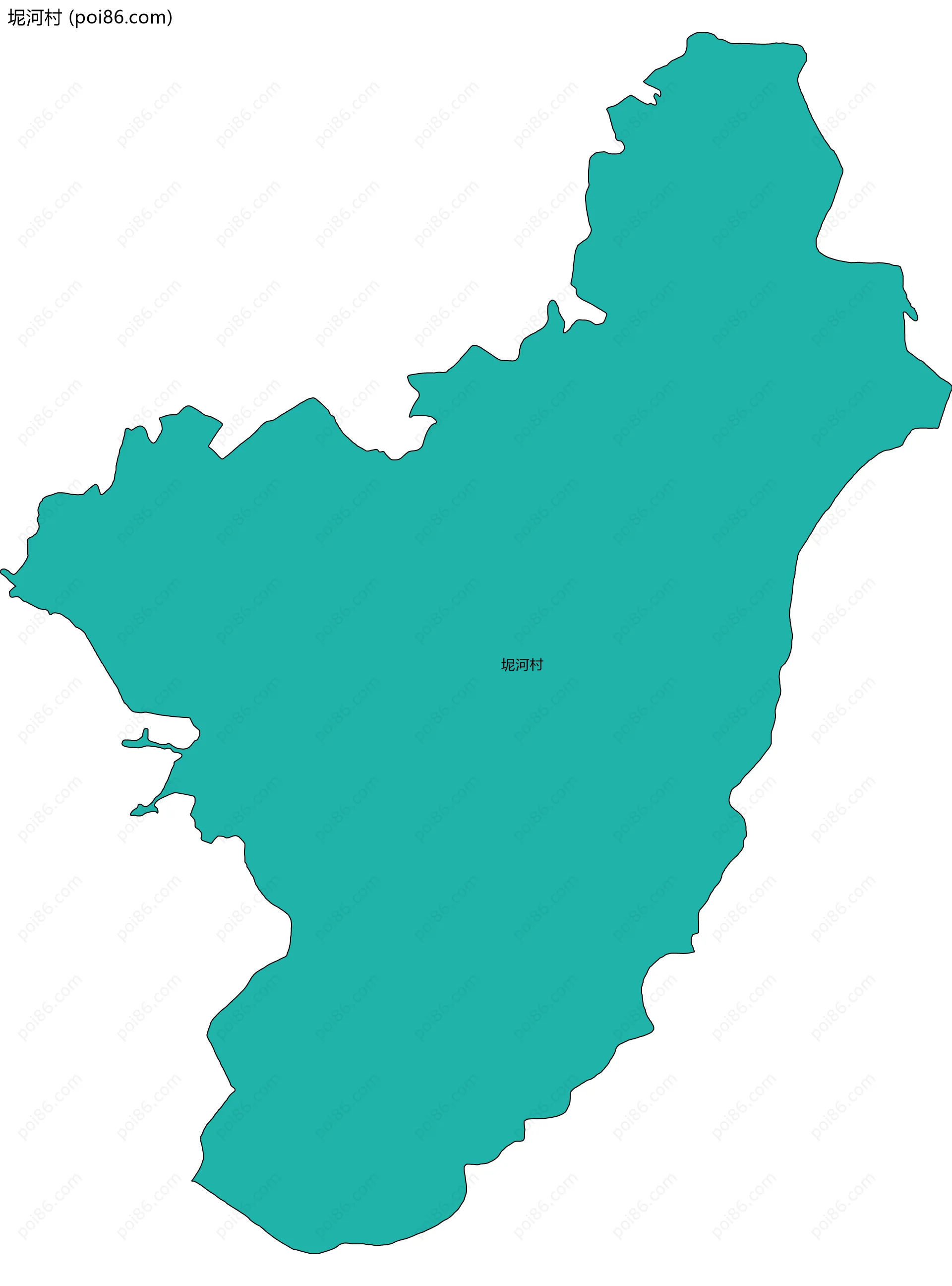 坭河村边界地图