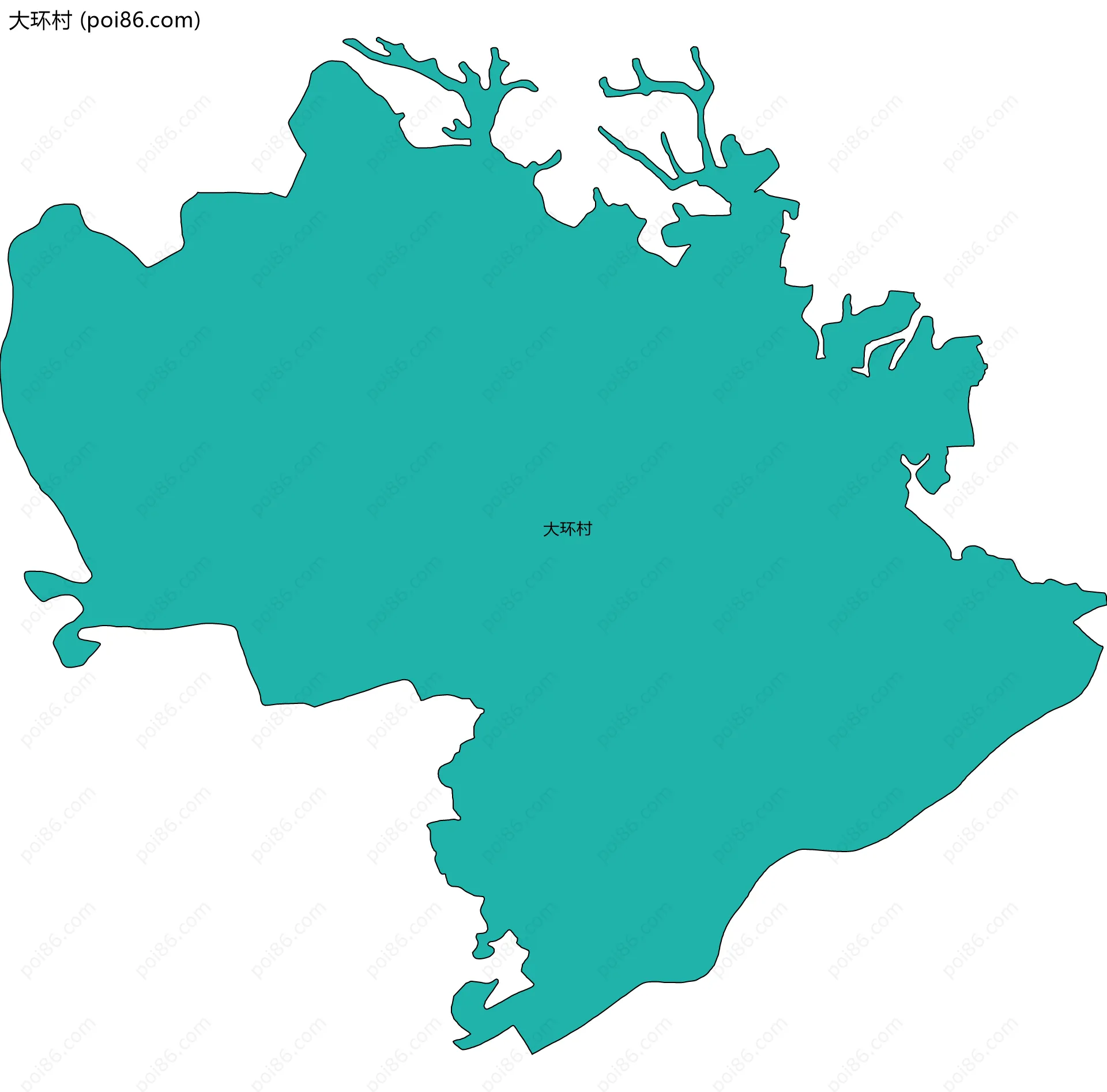 大环村边界地图