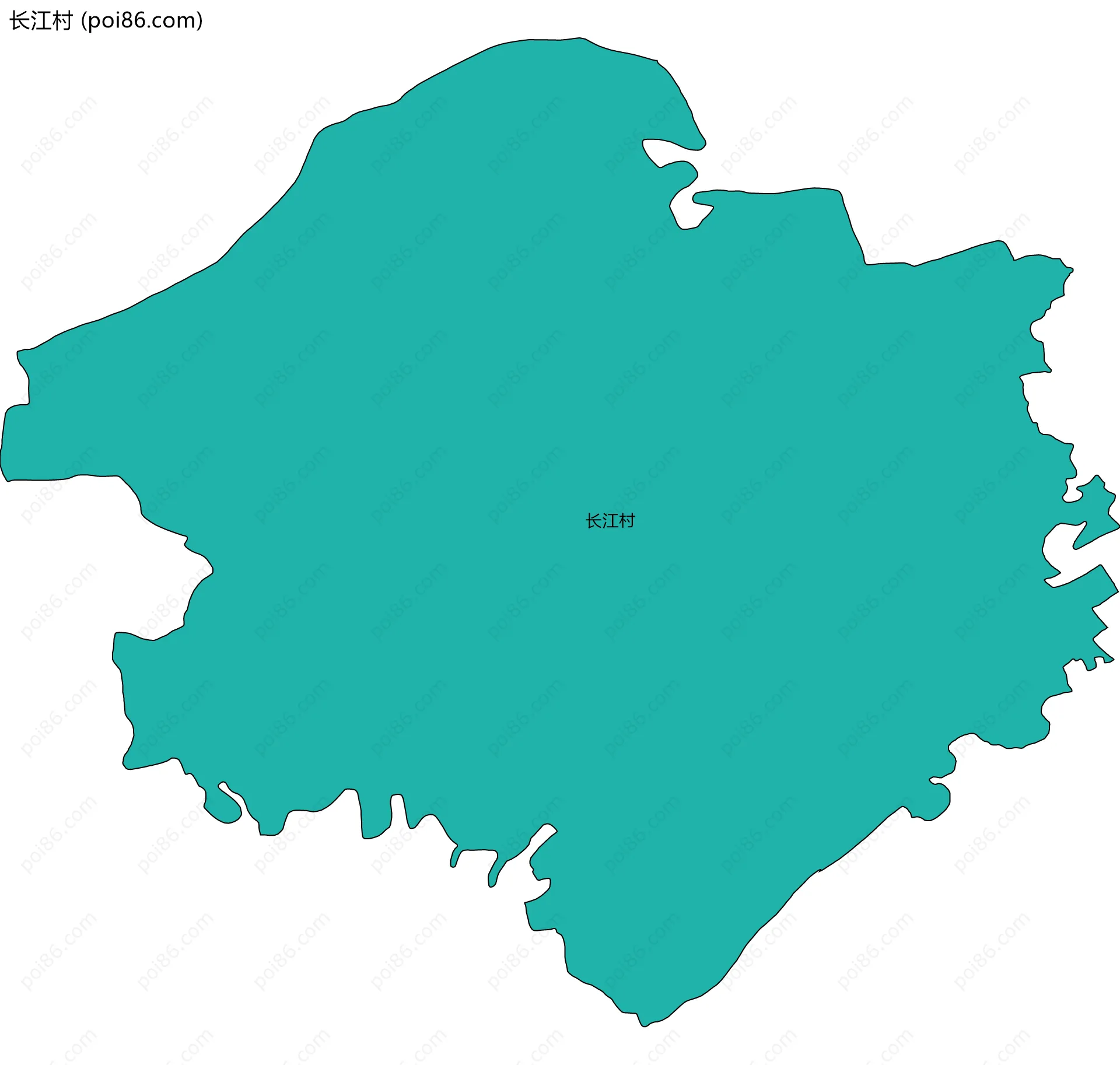 长江村边界地图