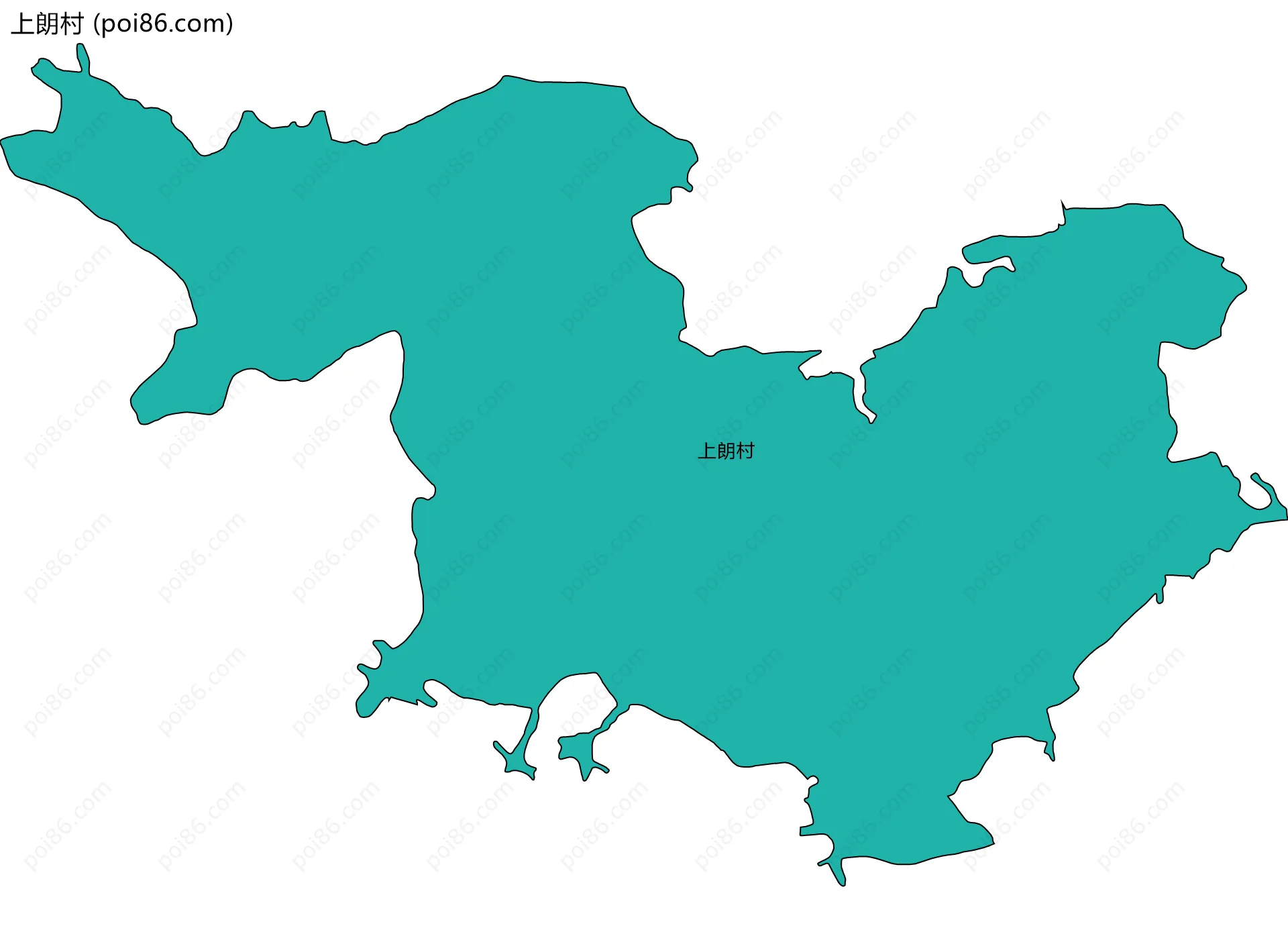 上朗村边界地图