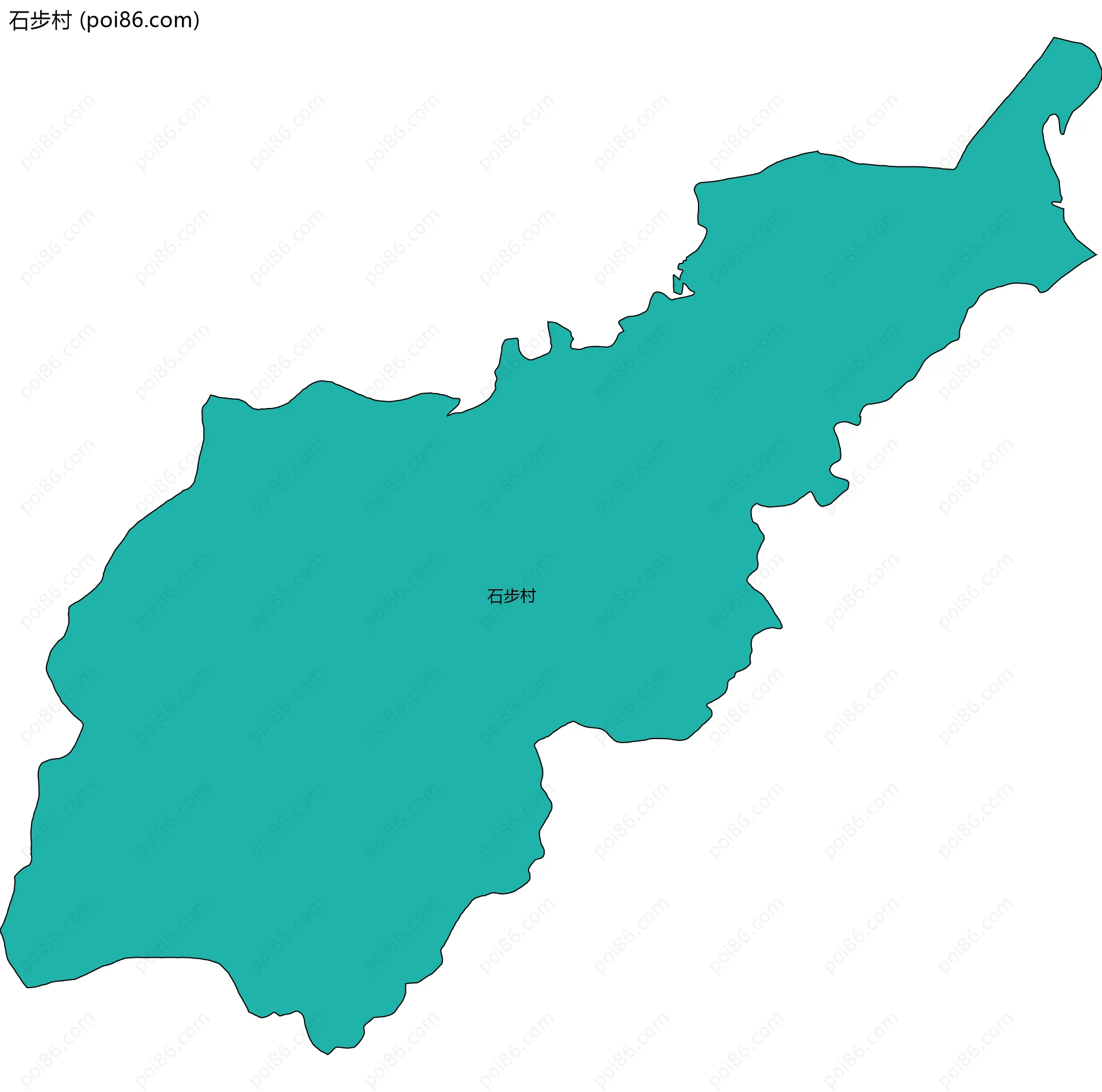 石步村边界地图