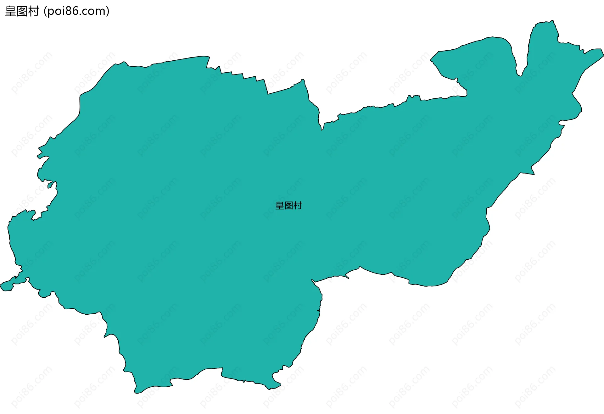 皇图村边界地图