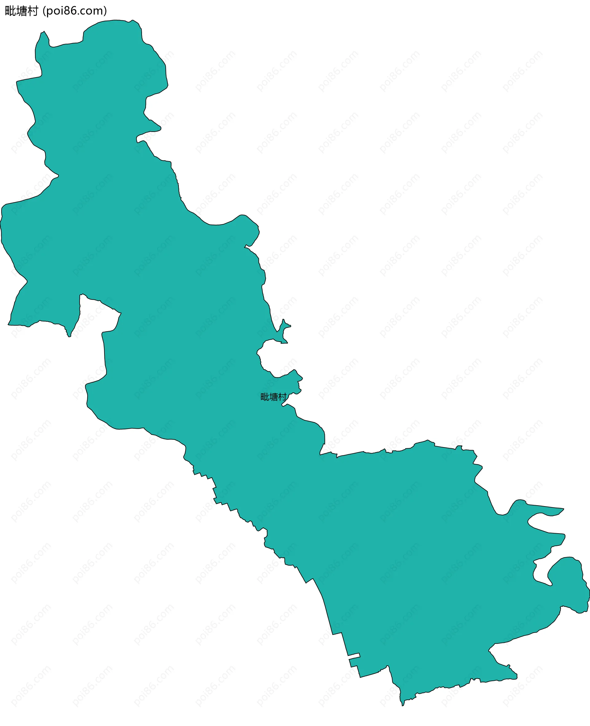 毗塘村边界地图