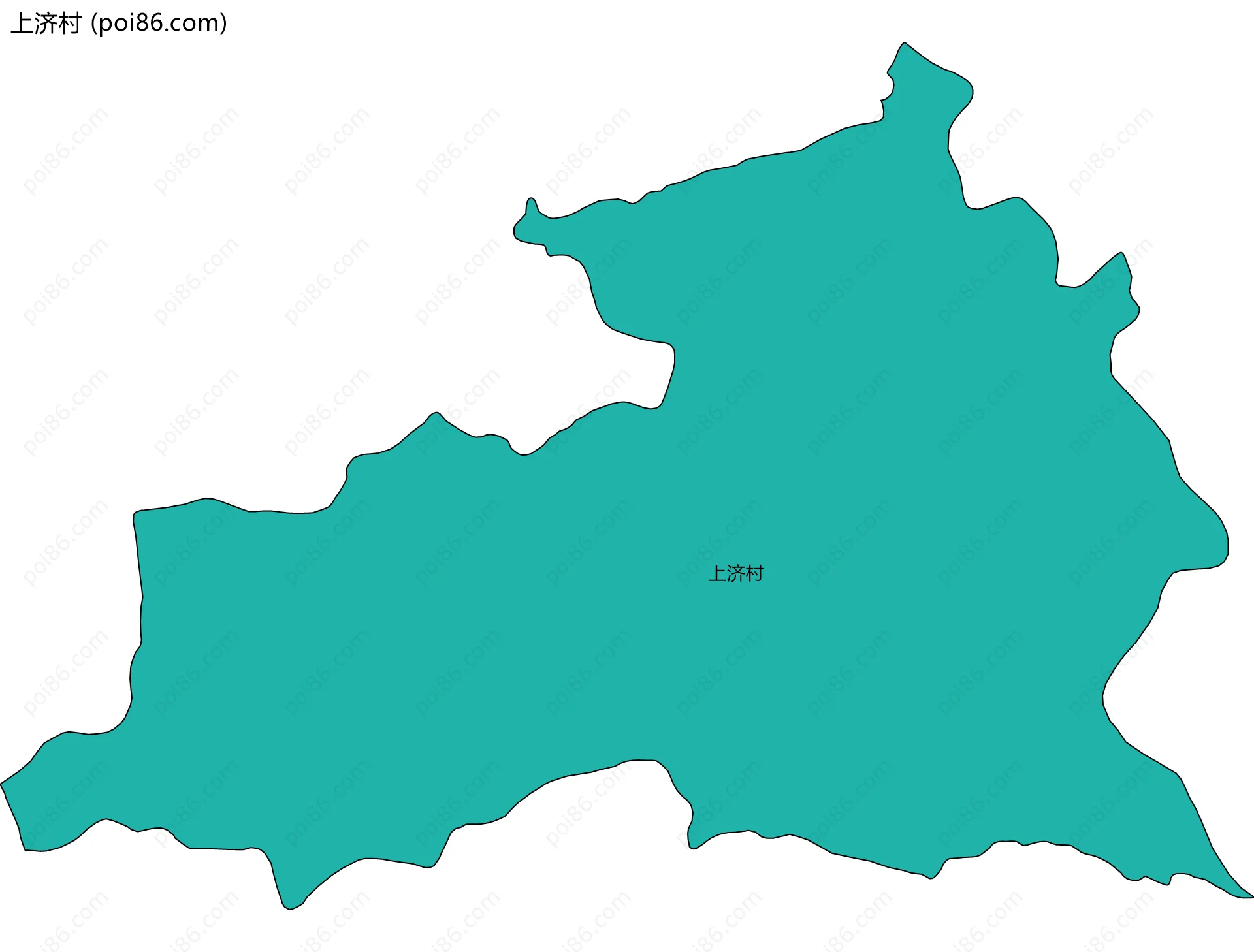上济村边界地图