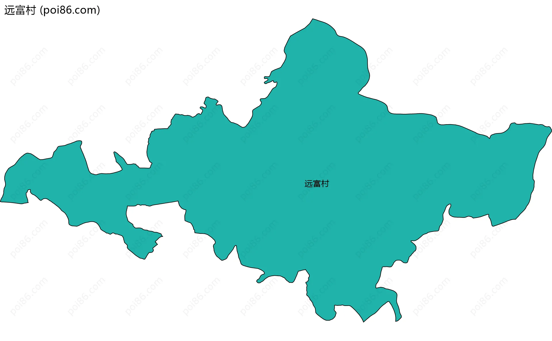 远富村边界地图