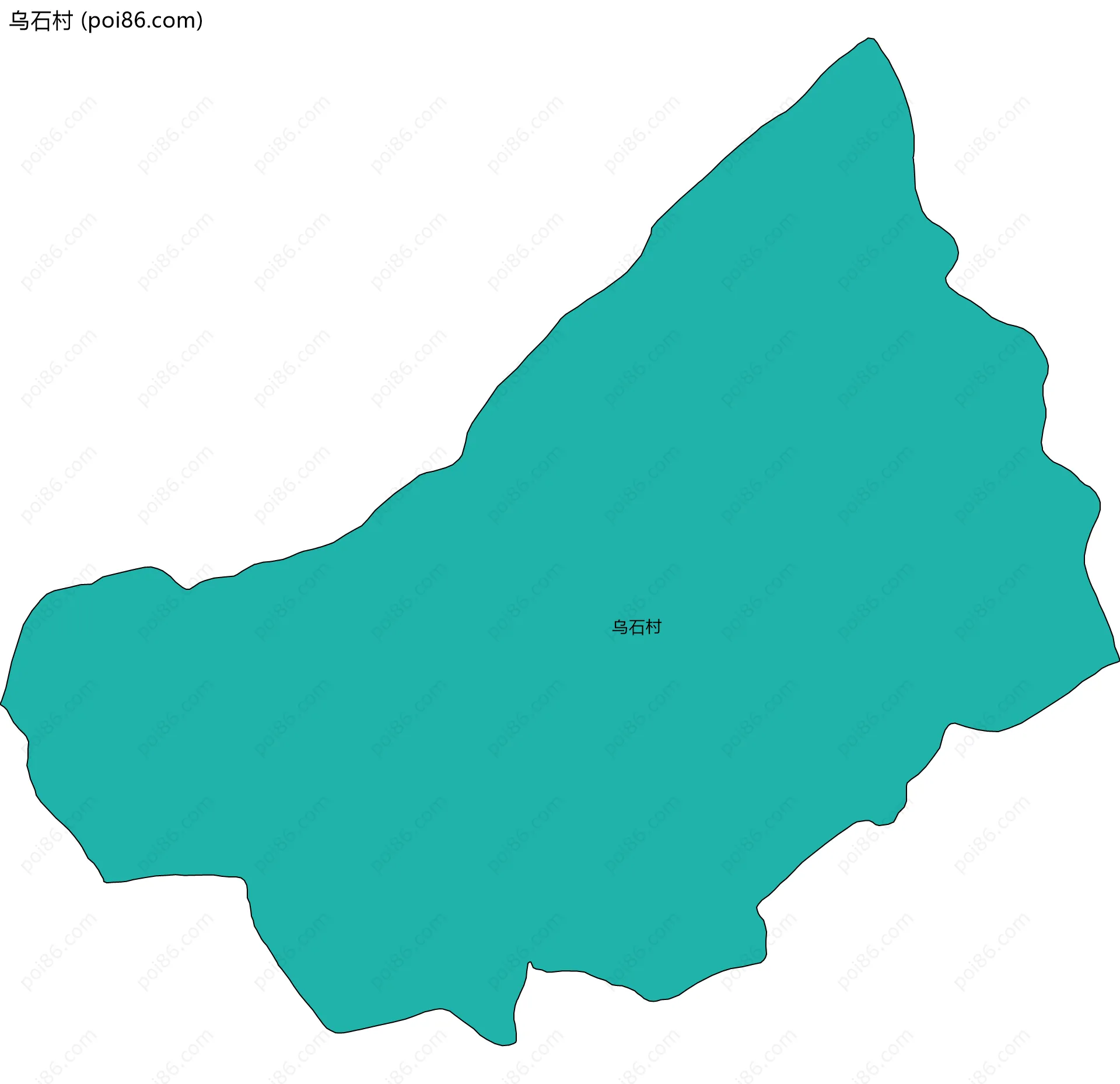 乌石村边界地图