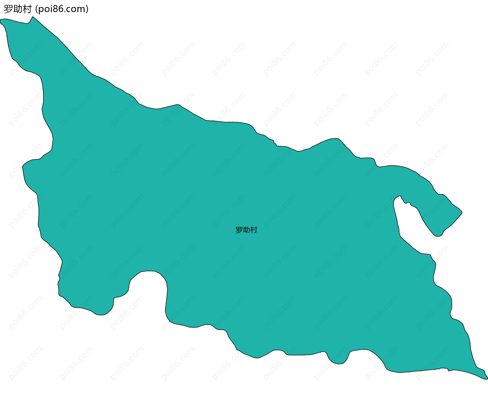 罗助村边界地图