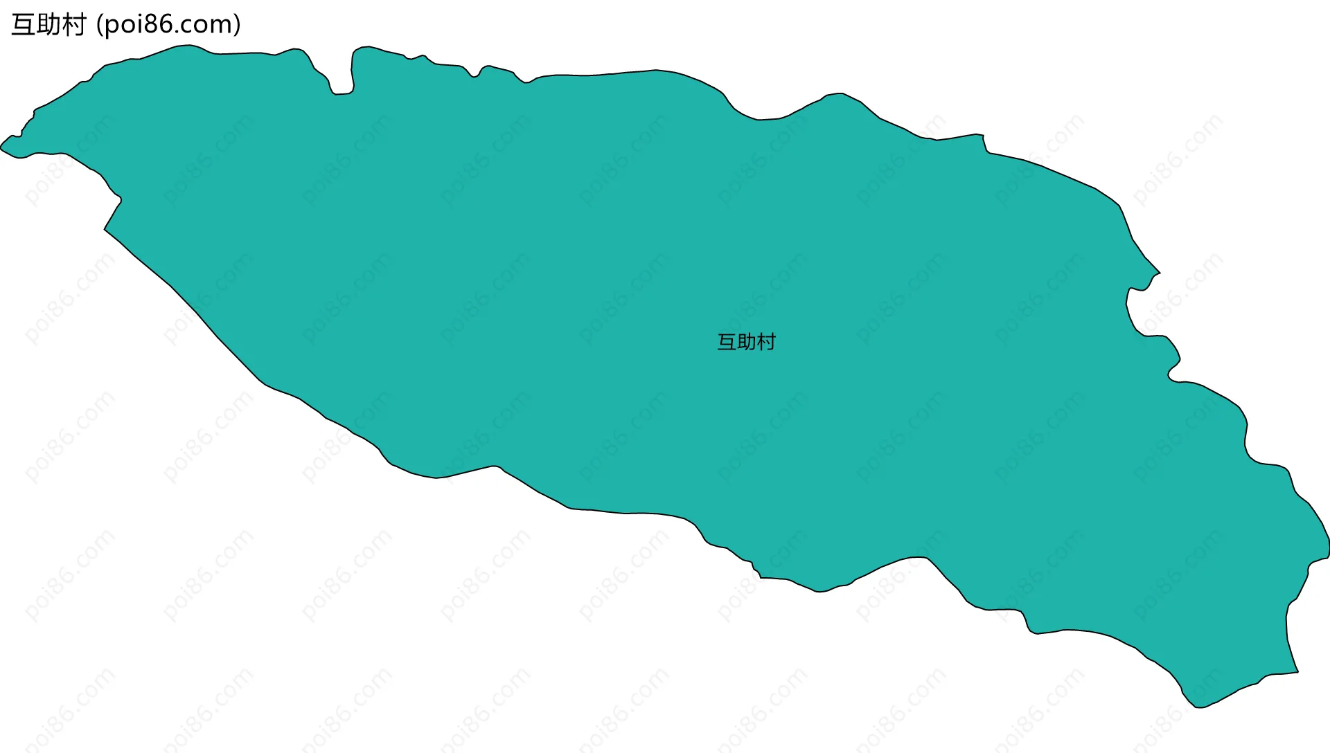 互助村边界地图