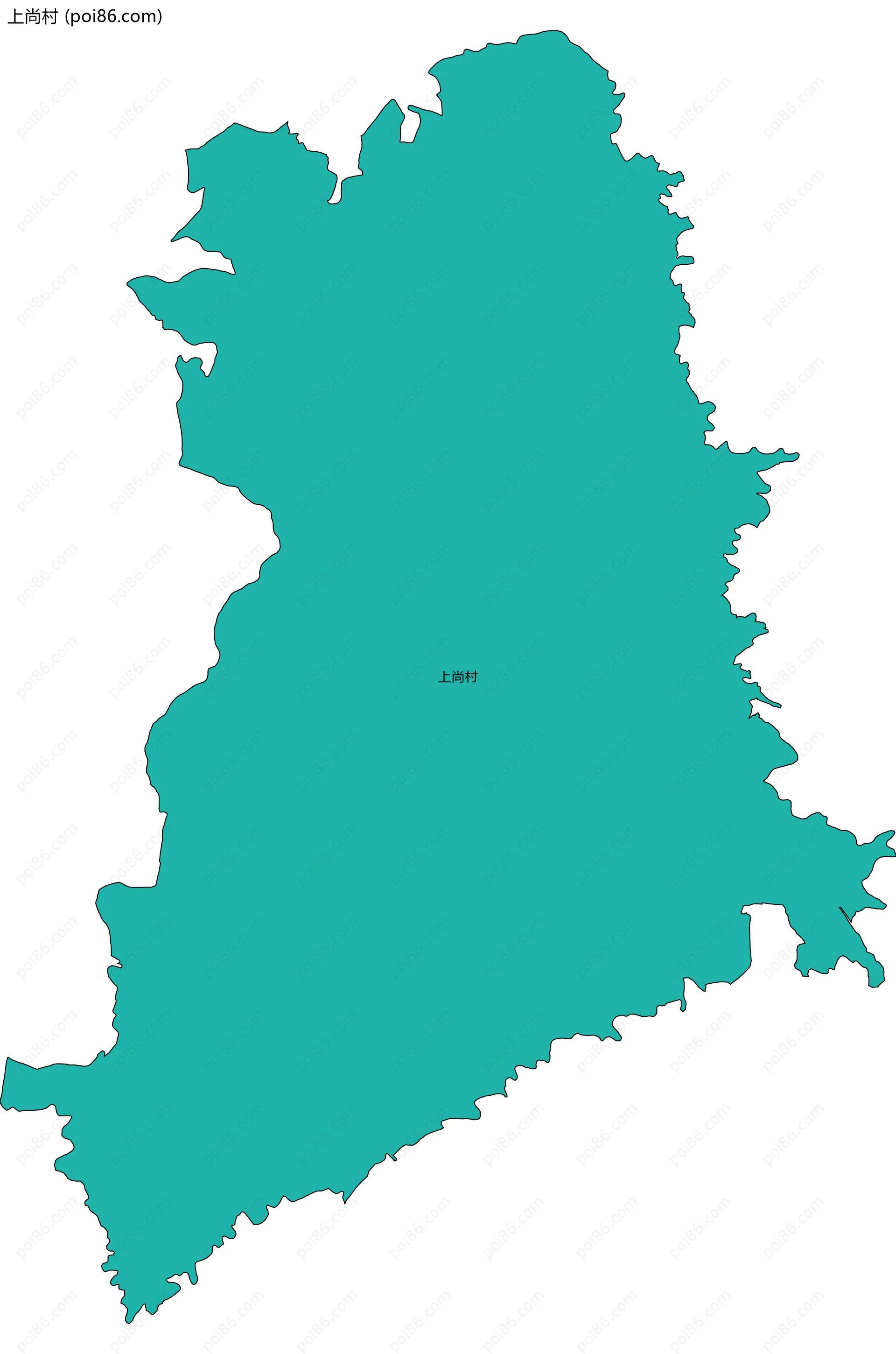 上尚村边界地图