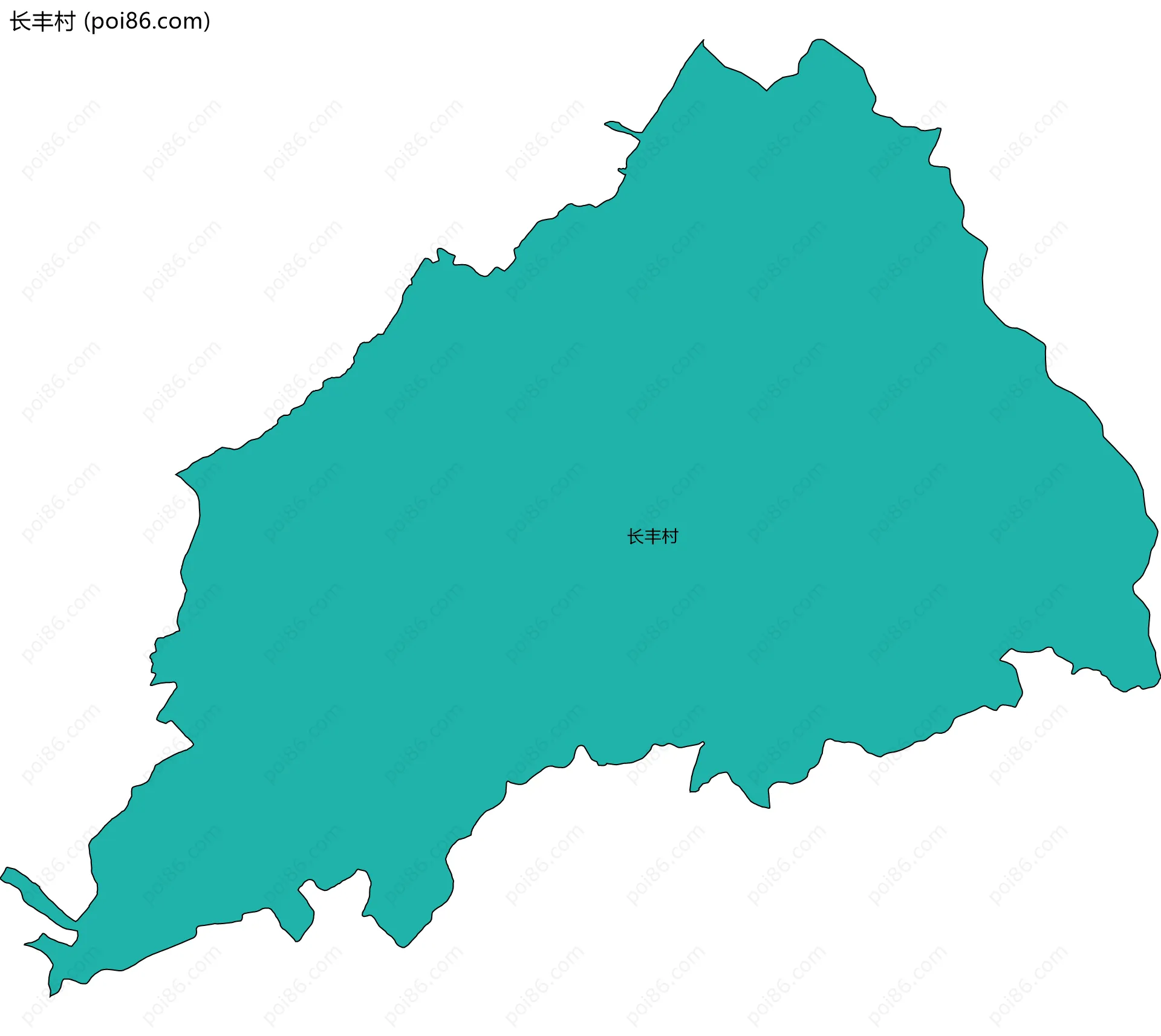 长丰村边界地图