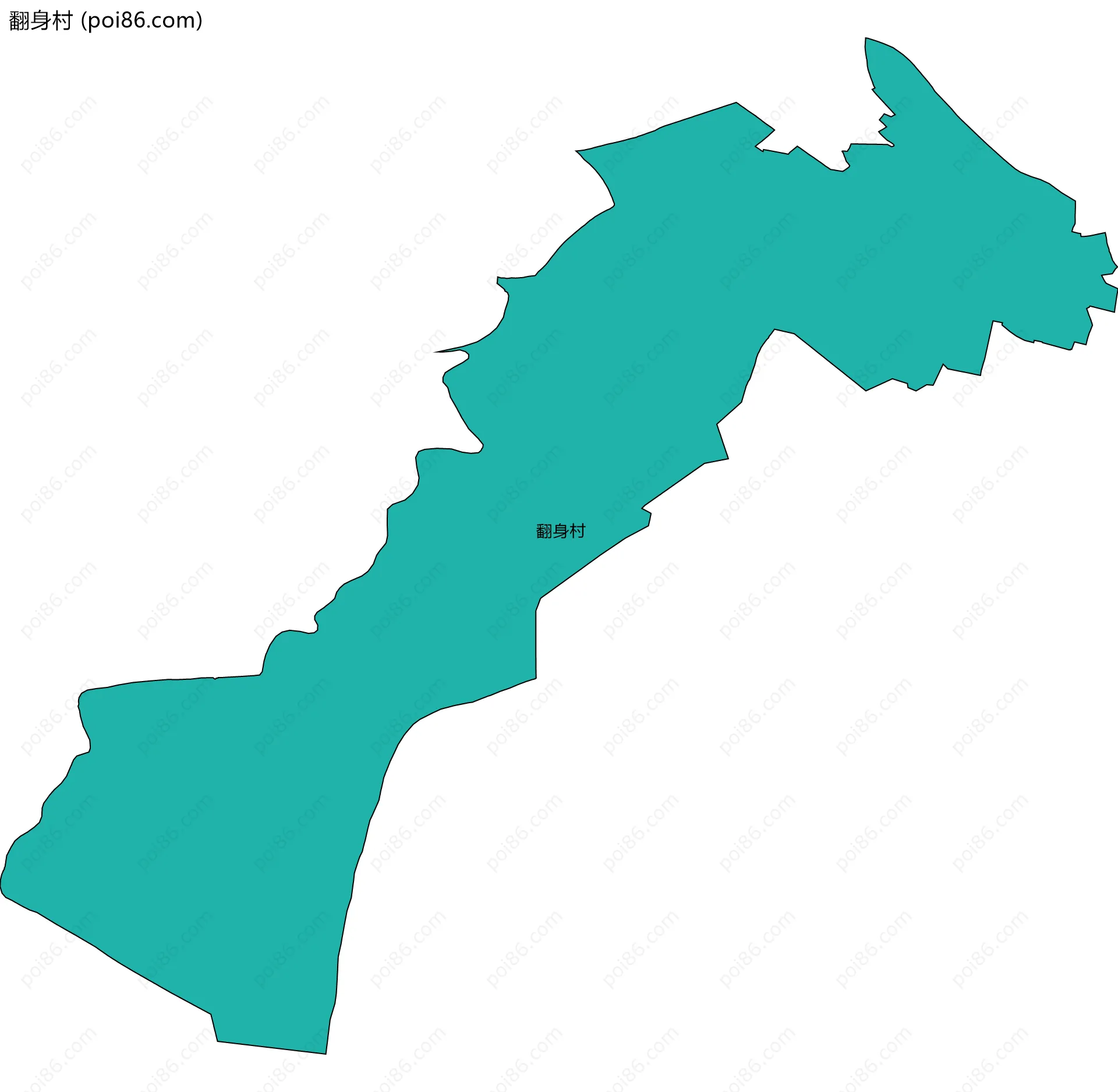 翻身村边界地图