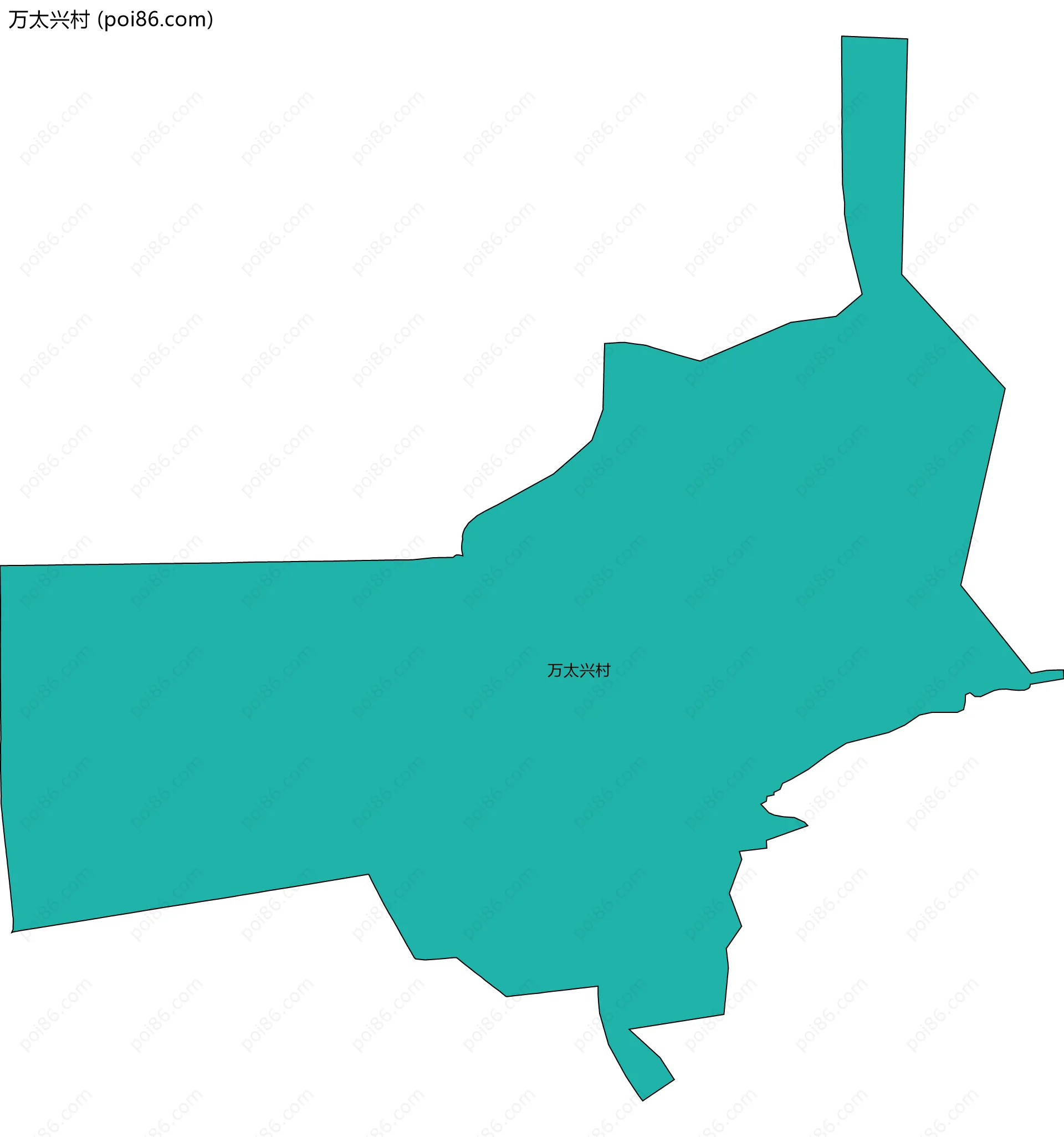 万太兴村边界地图
