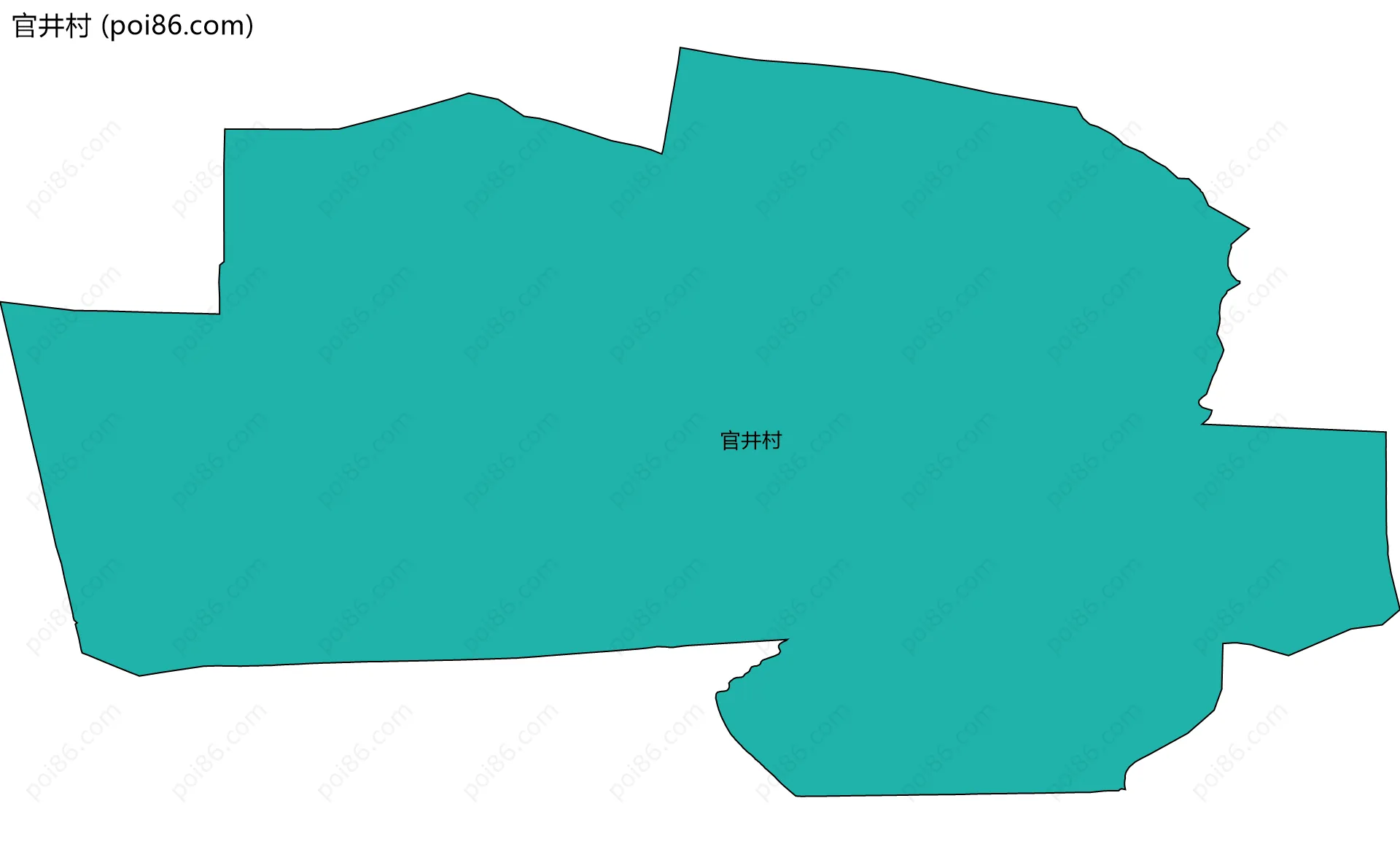 官井村边界地图
