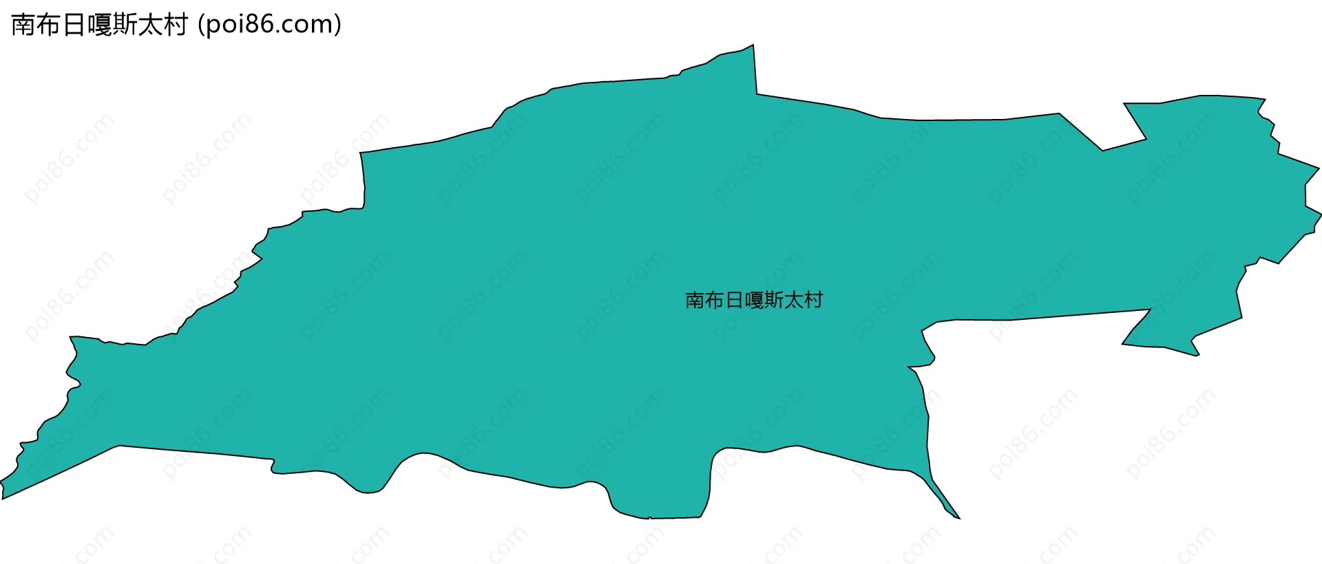 南布日嘎斯太村边界地图