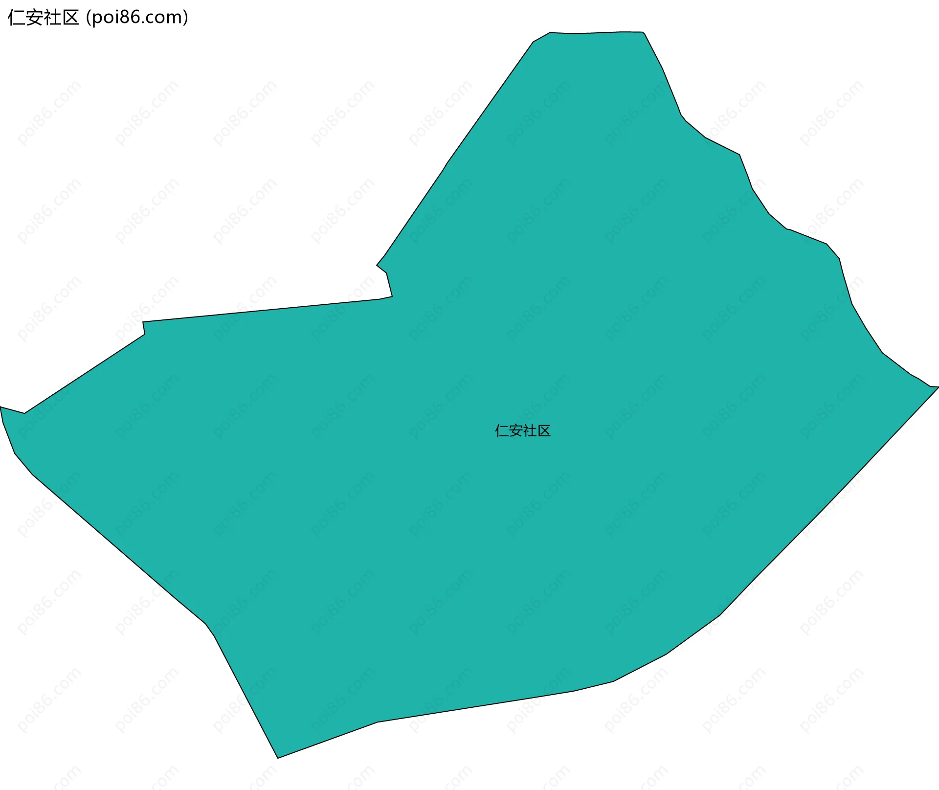 仁安社区边界地图