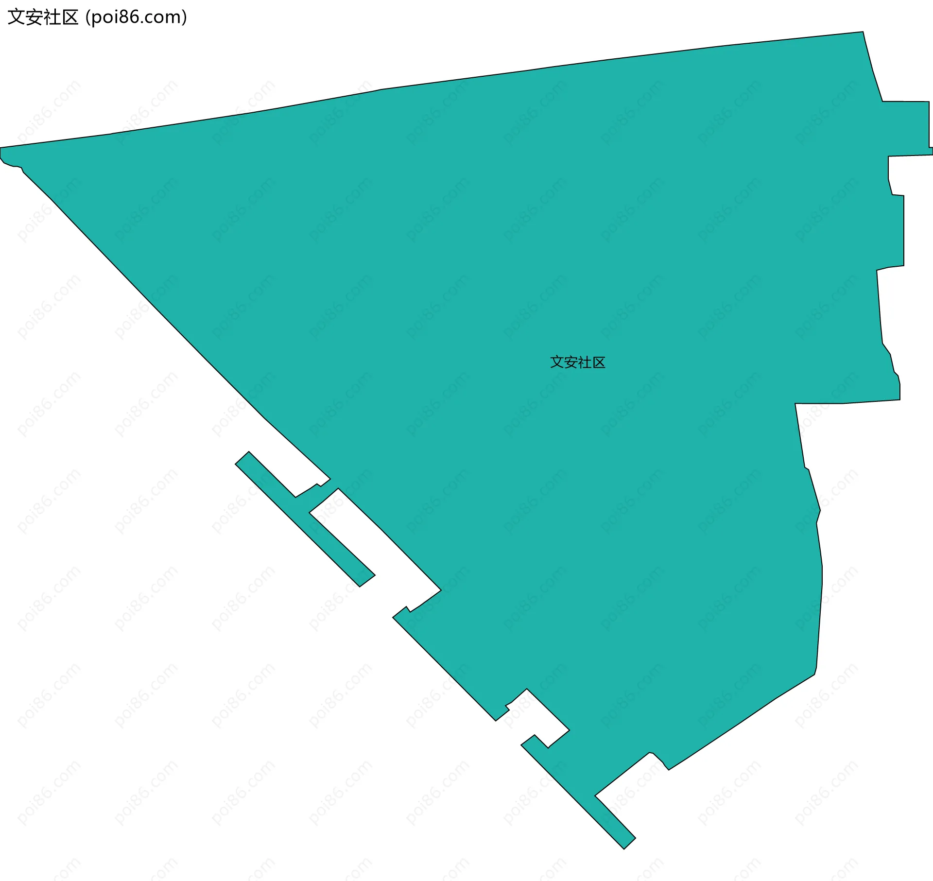文安社区边界地图