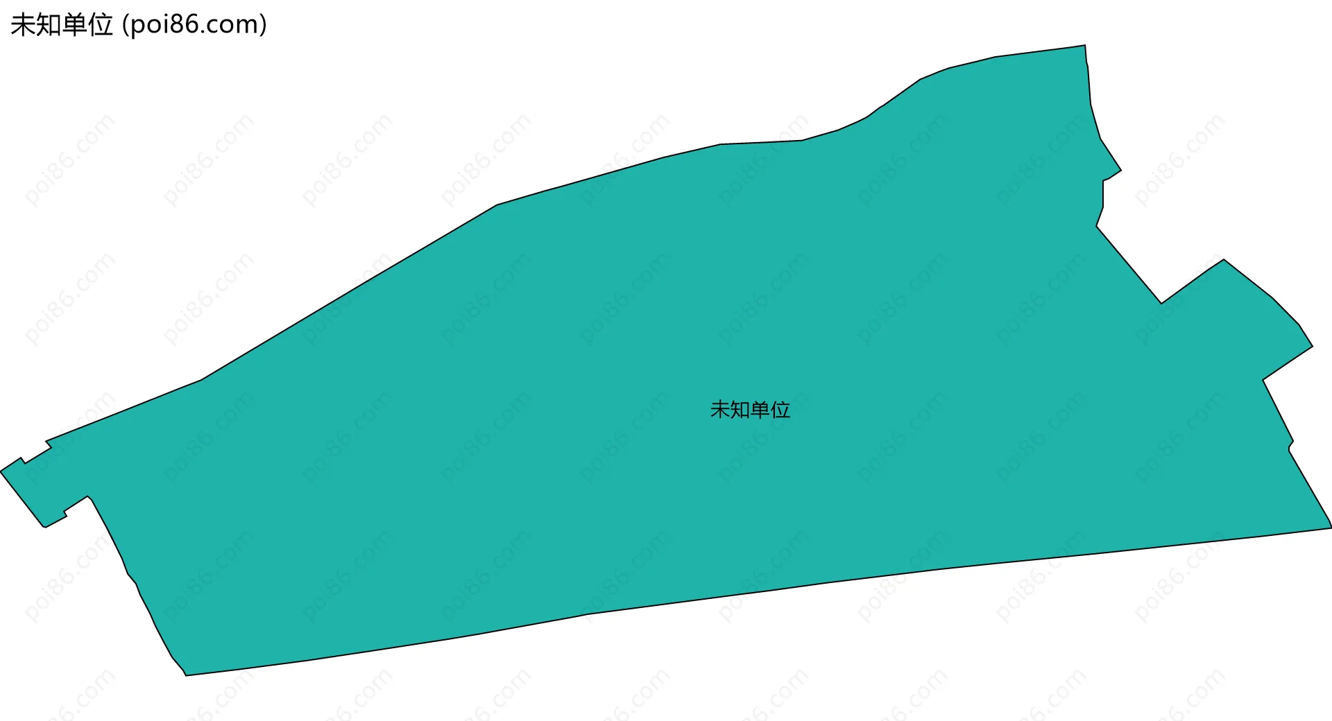 未知单位边界地图