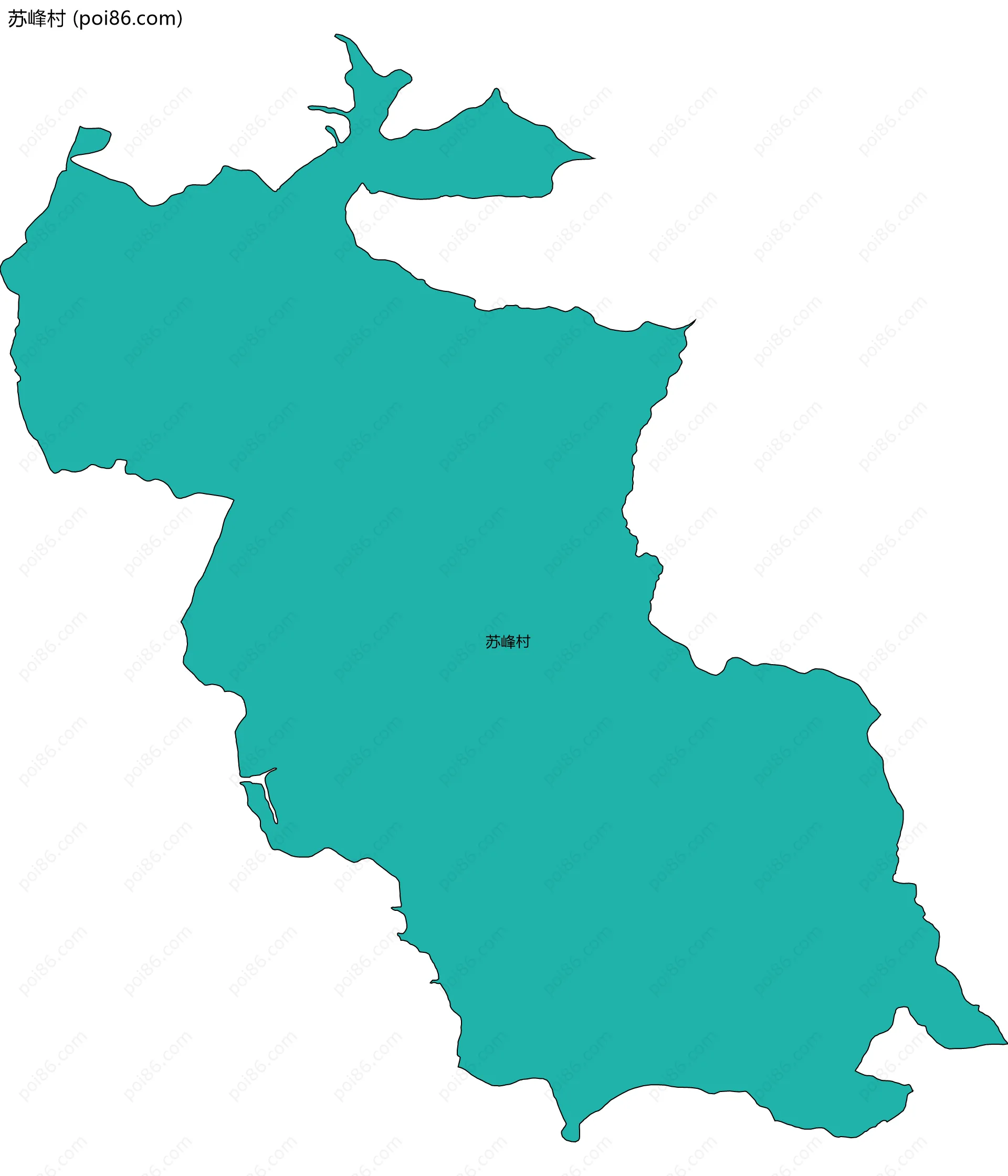 苏峰村边界地图