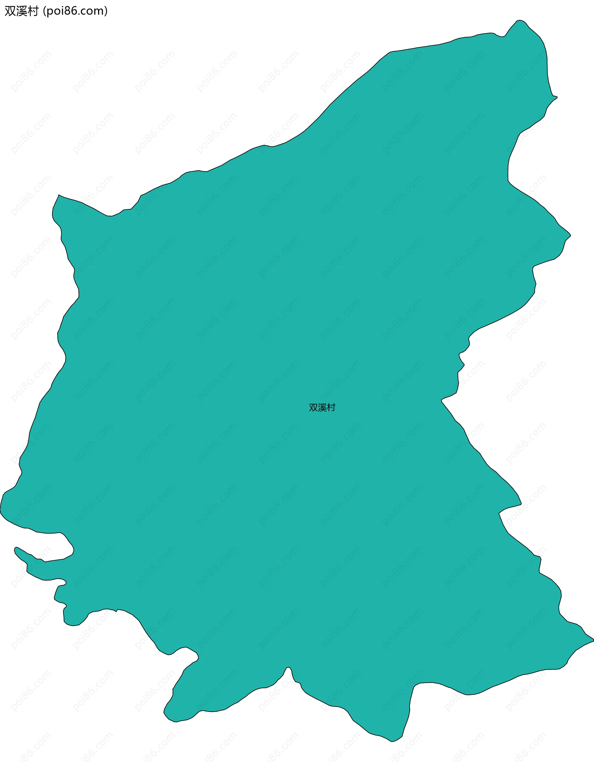双溪村边界地图