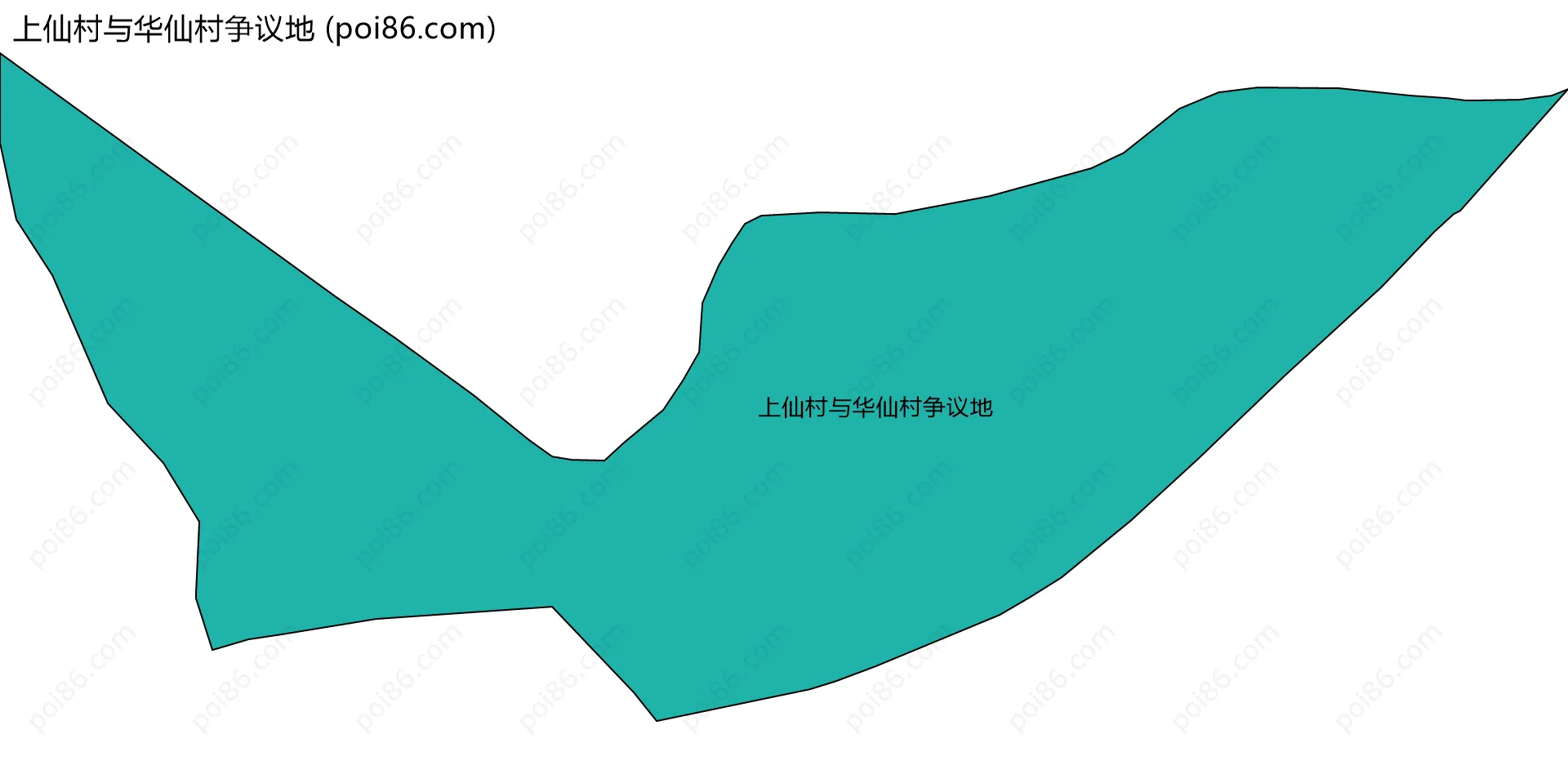 上仙村与华仙村争议地边界地图