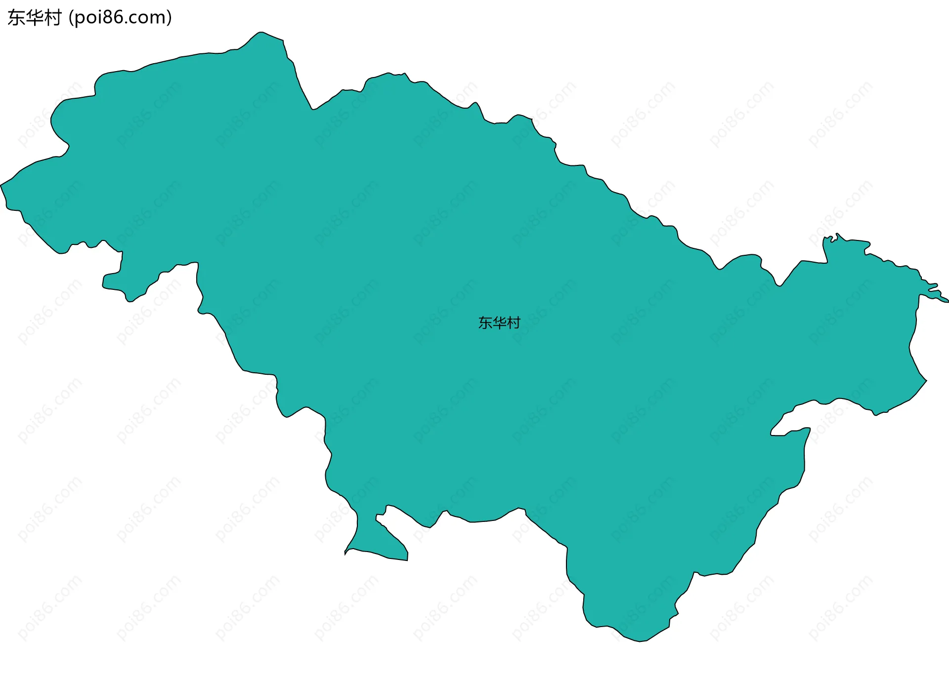 东华村边界地图