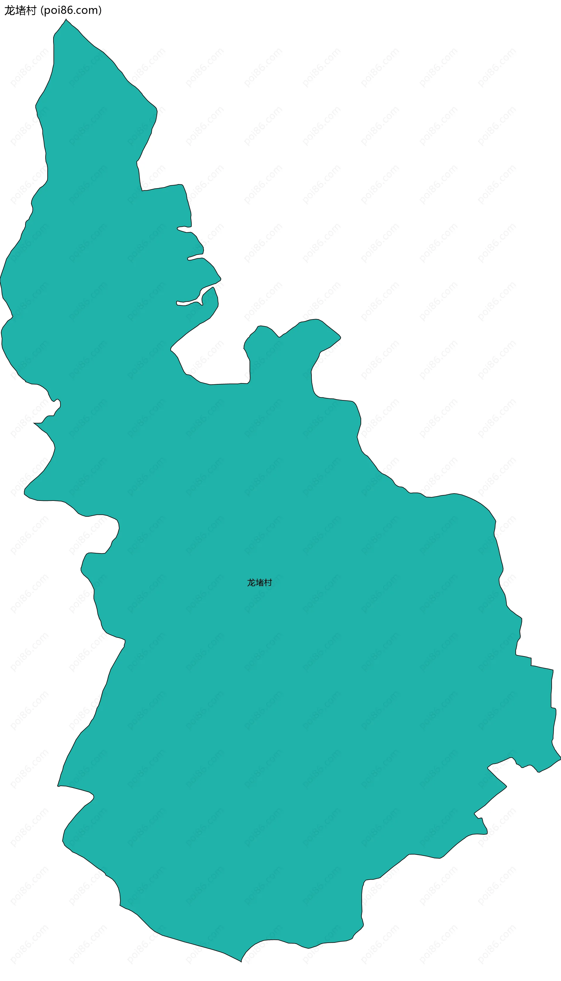 龙堵村边界地图