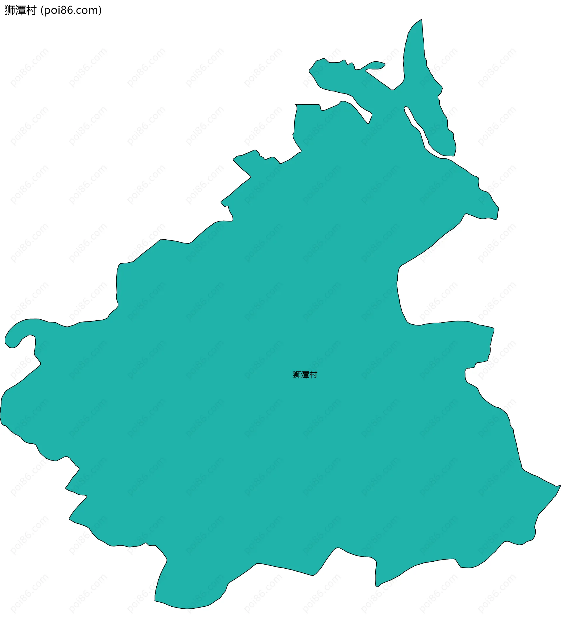 狮潭村边界地图