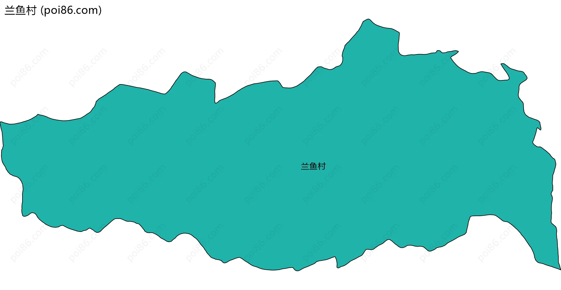 兰鱼村边界地图