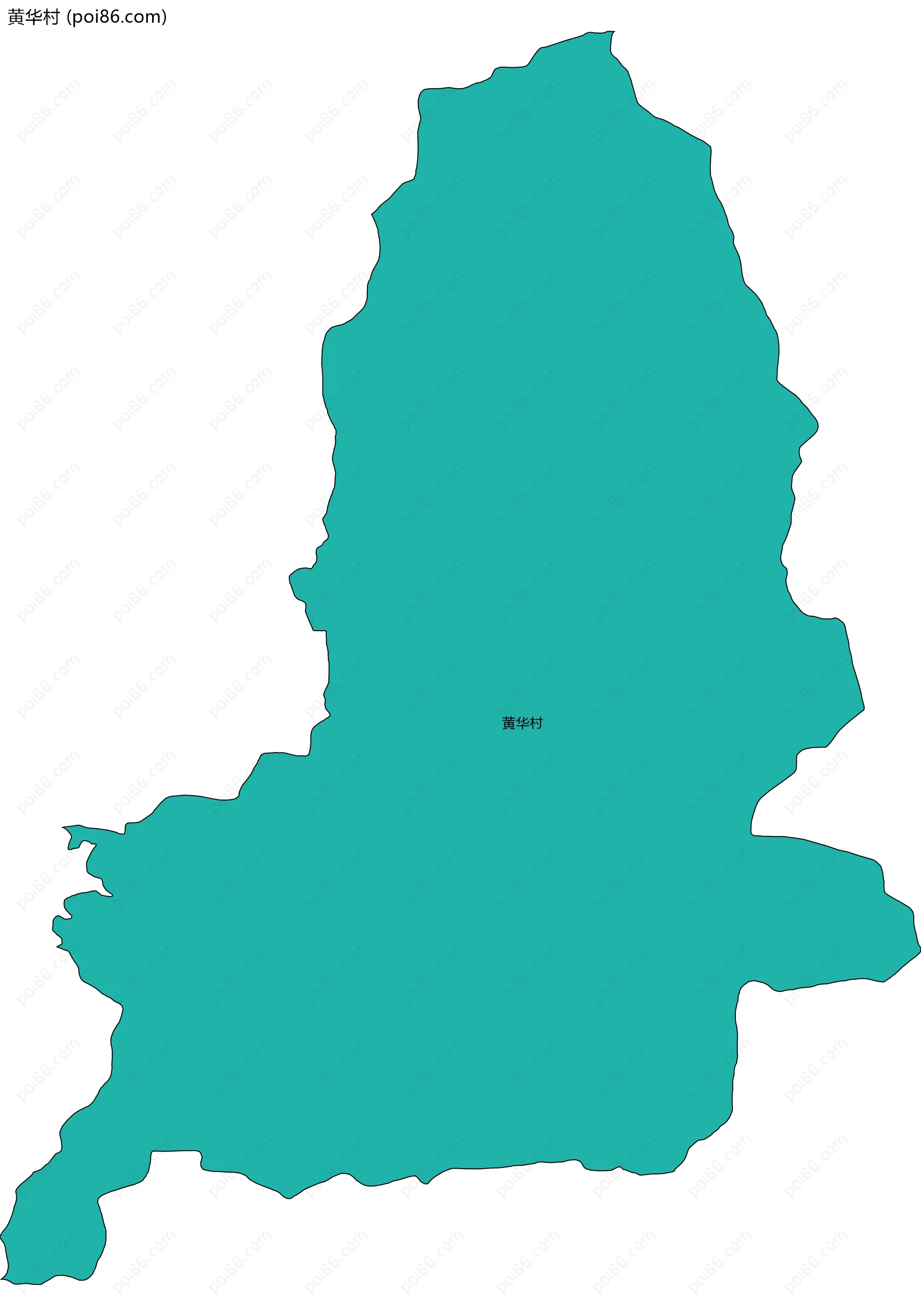 黄华村边界地图